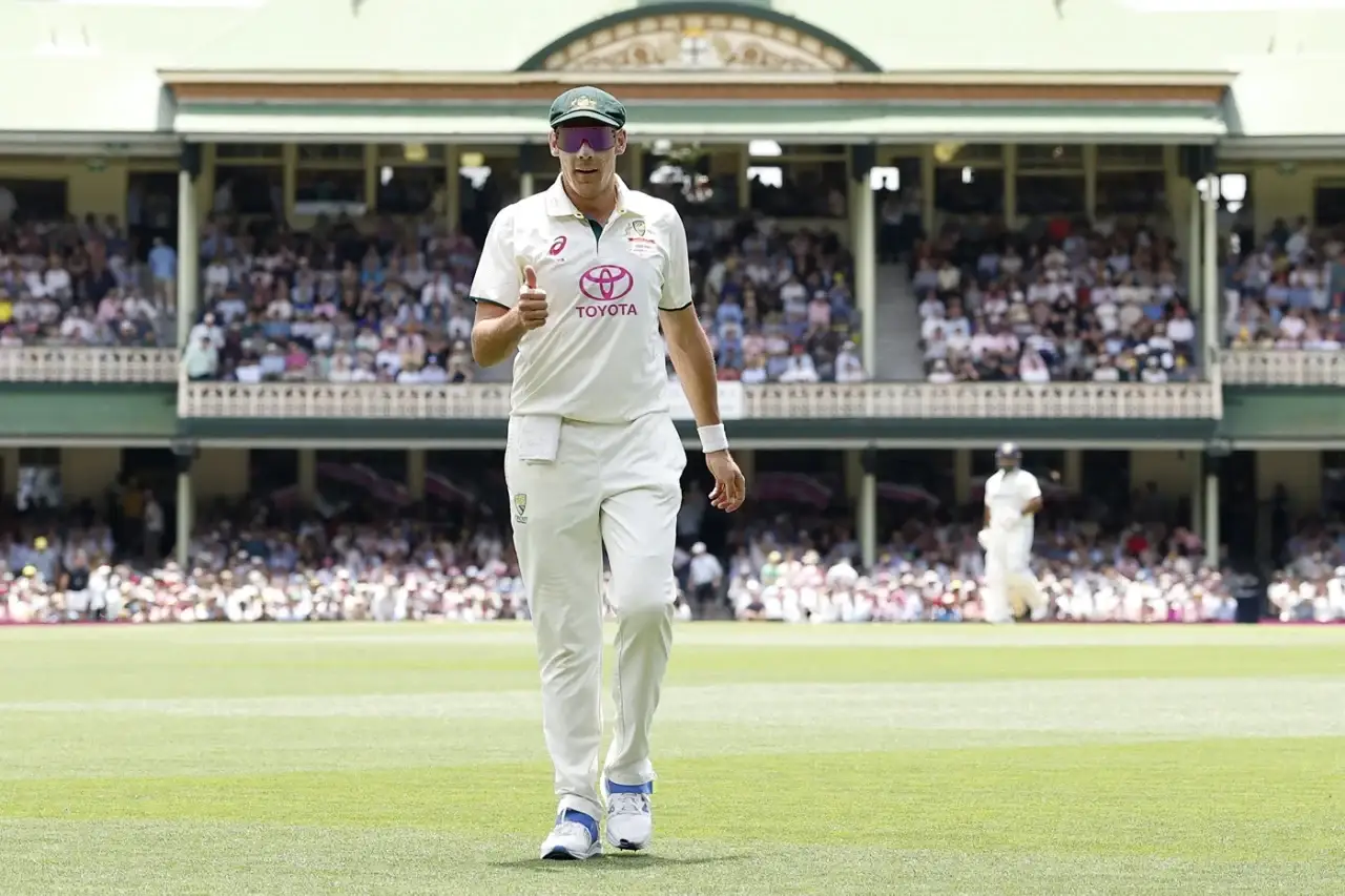 Scott Boland of Australia during the fifth Test in Sydney against India