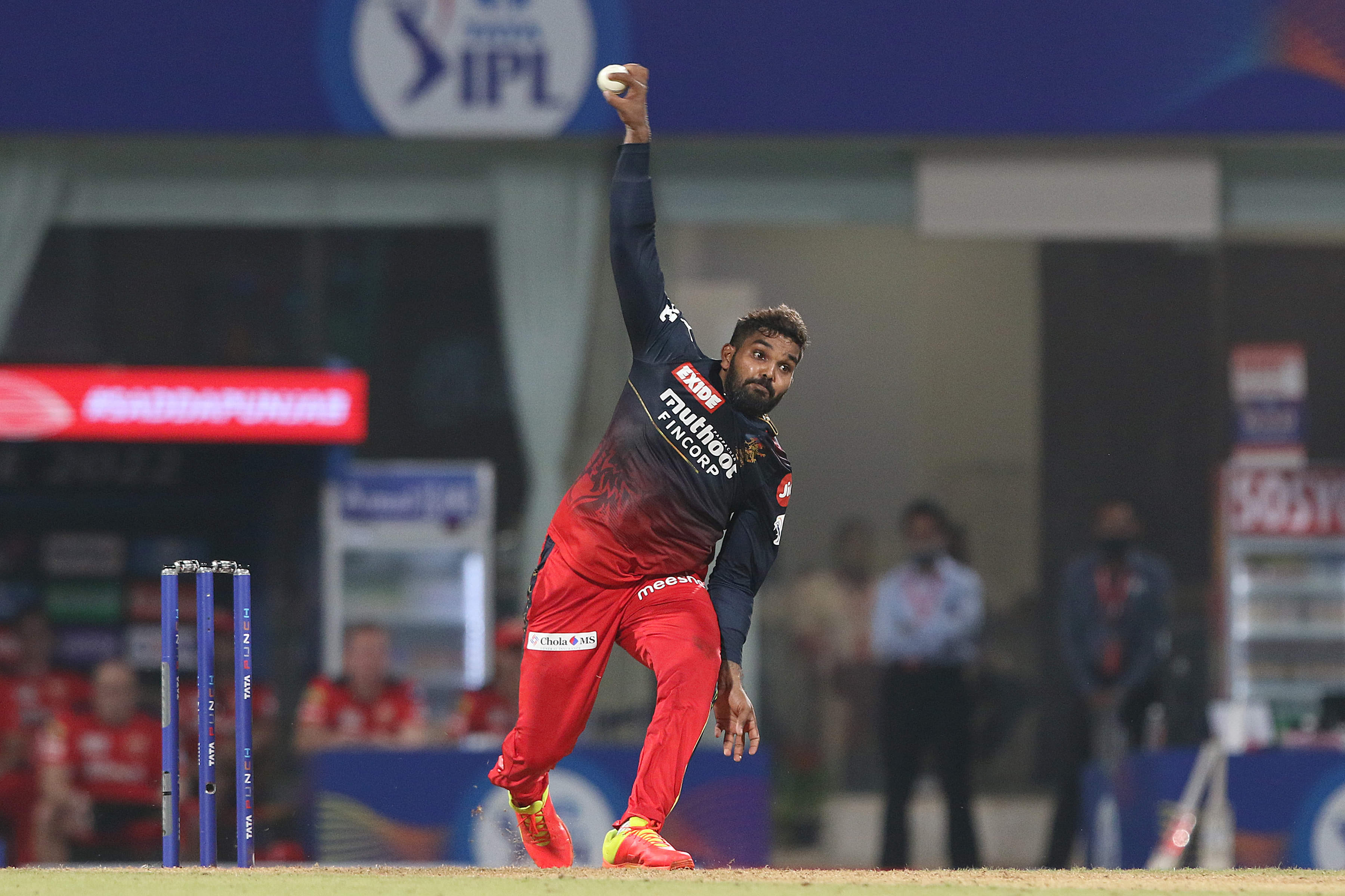 Sri Lanka's Wanindu Hasaranga bowls in the IPL