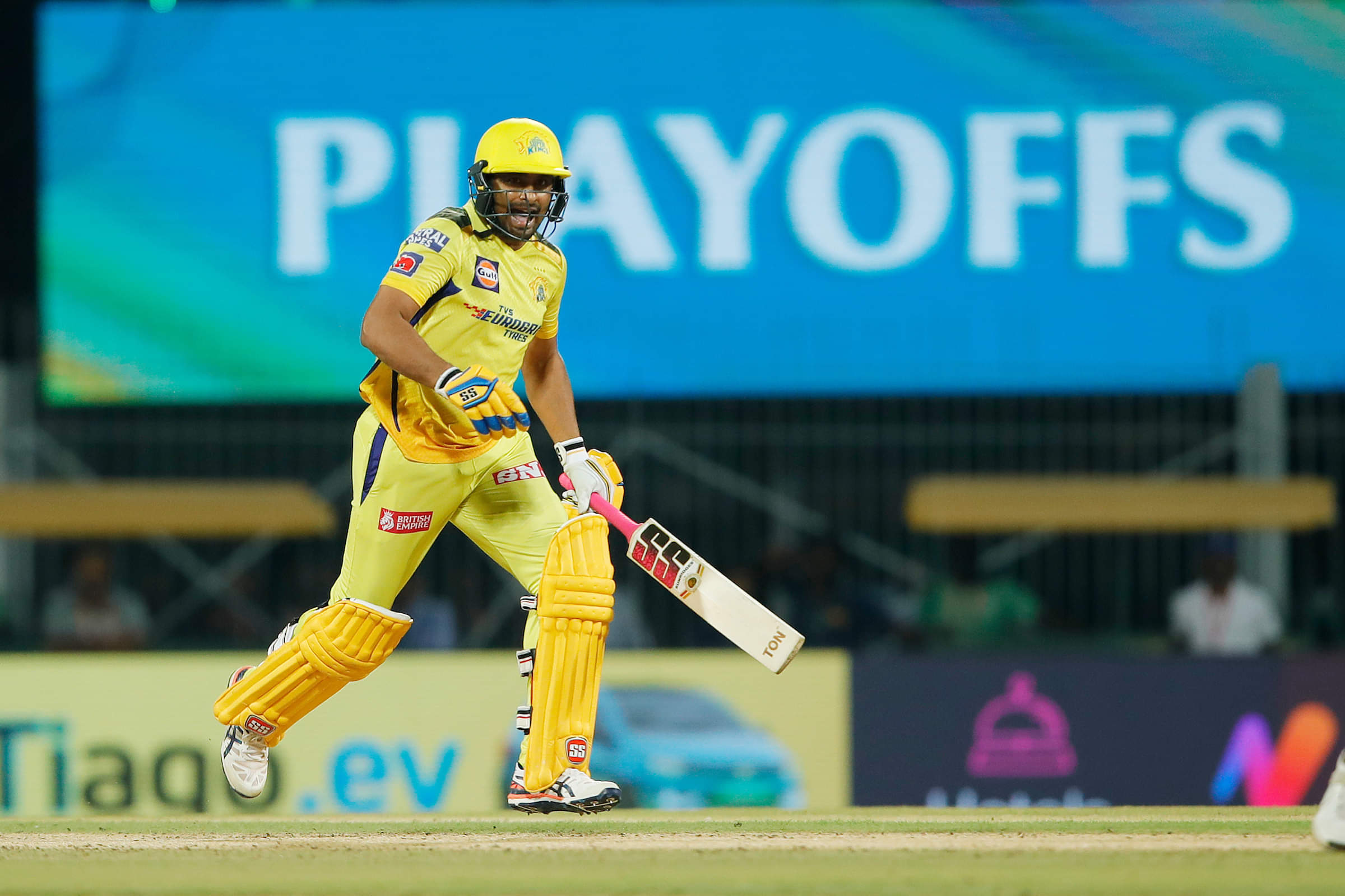Ambati Rayudu playing for CSK in IPL 2023, where they won the IPL title