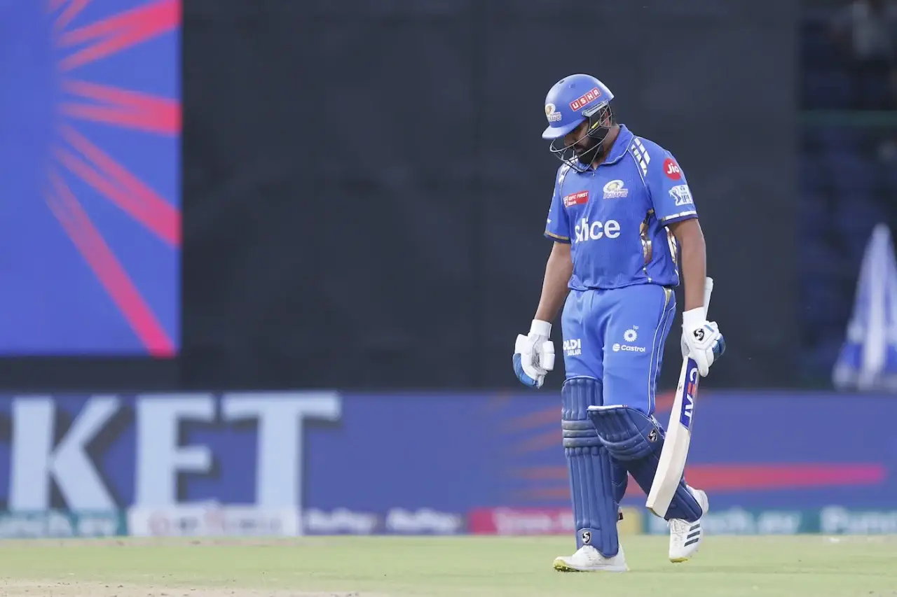 Rohit Sharma post dismissal in IPL 2024