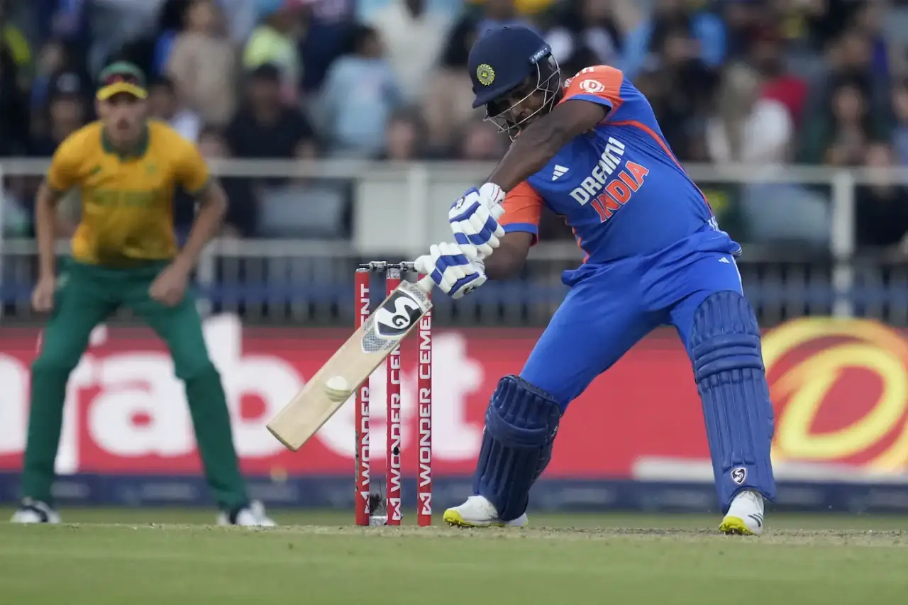 Sanju Samson batting against SA