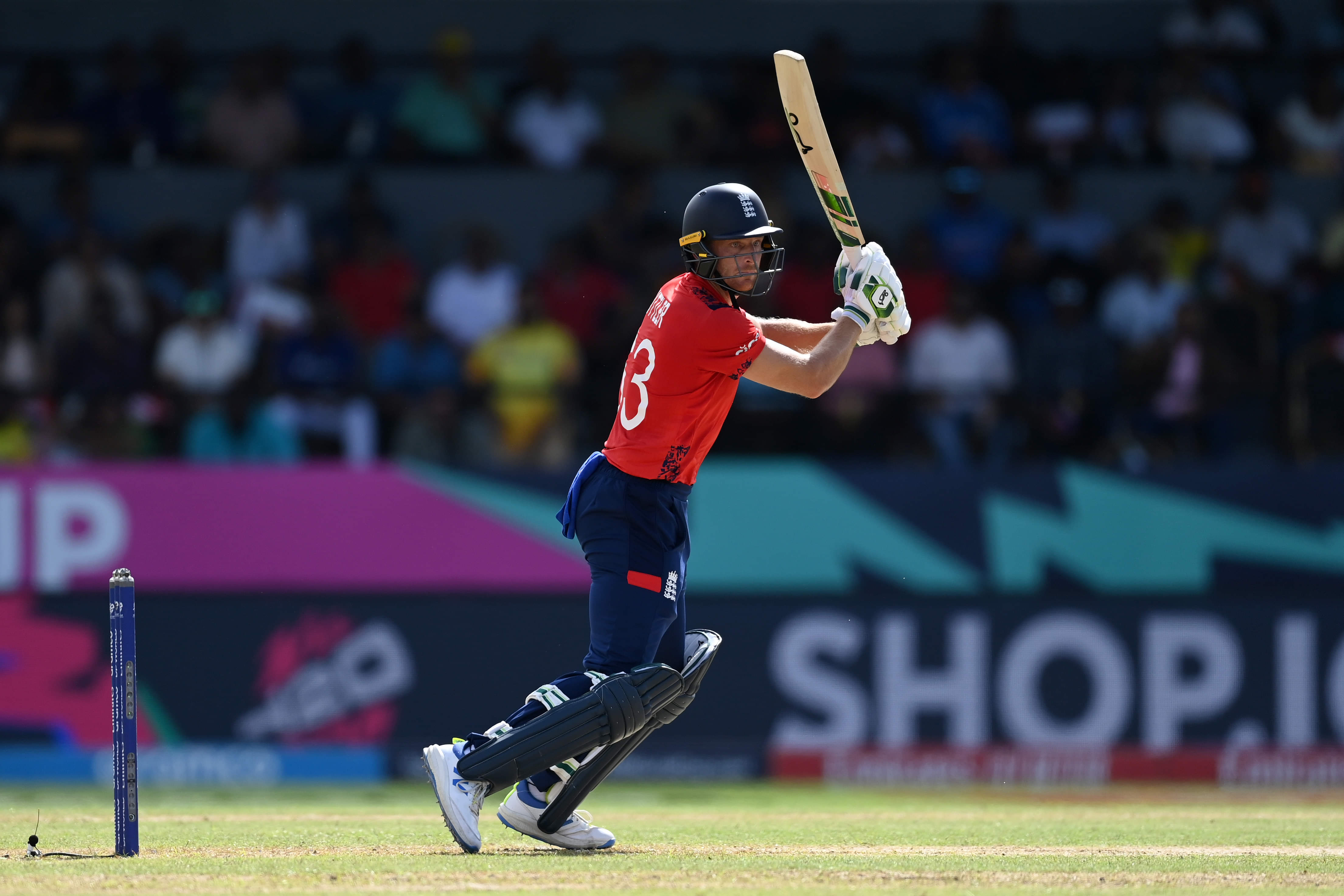 Jos Buttler playing a shot