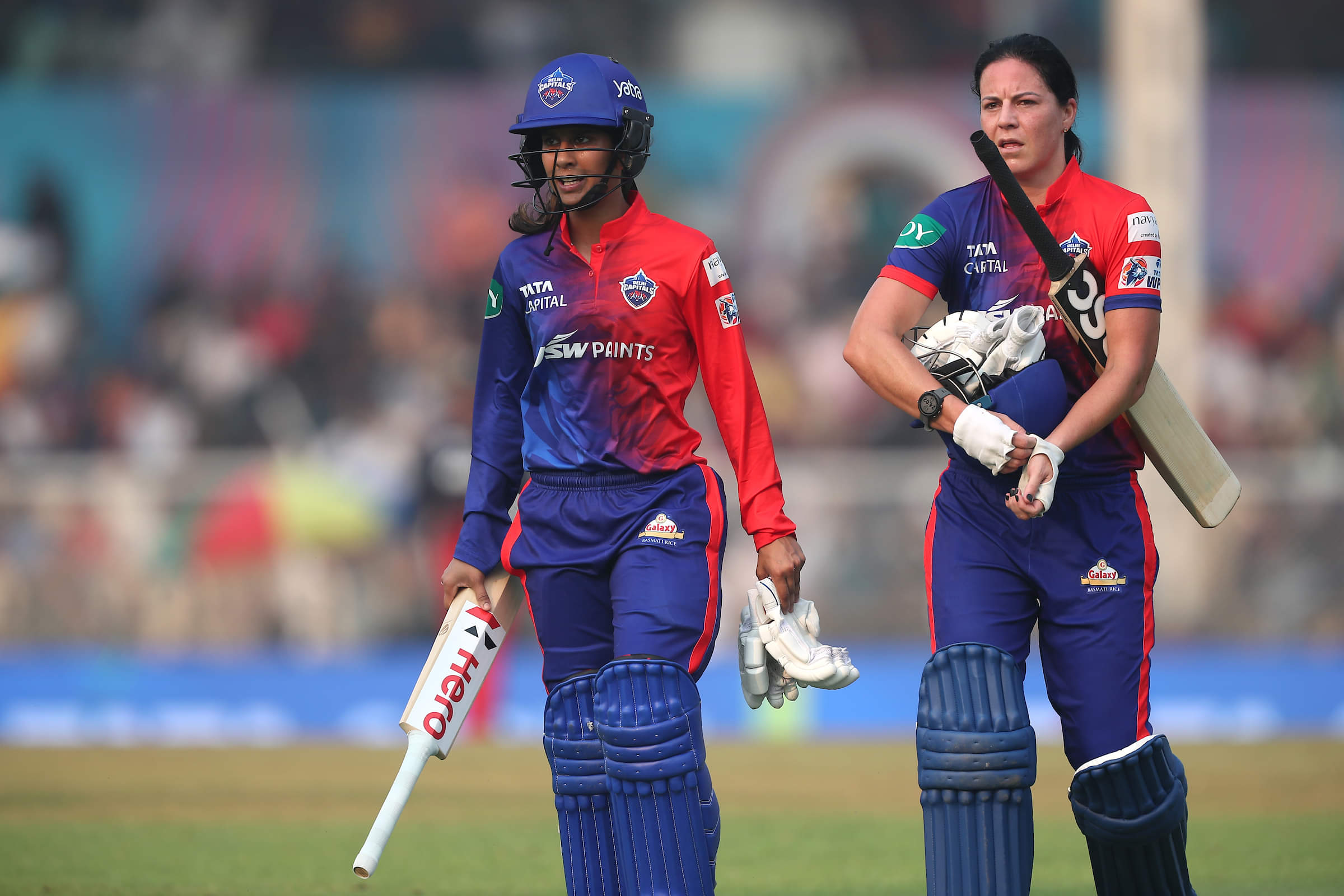 Delhi Capitals' Jemimah Rodrigues with all-rounder Marizanne Kapp
