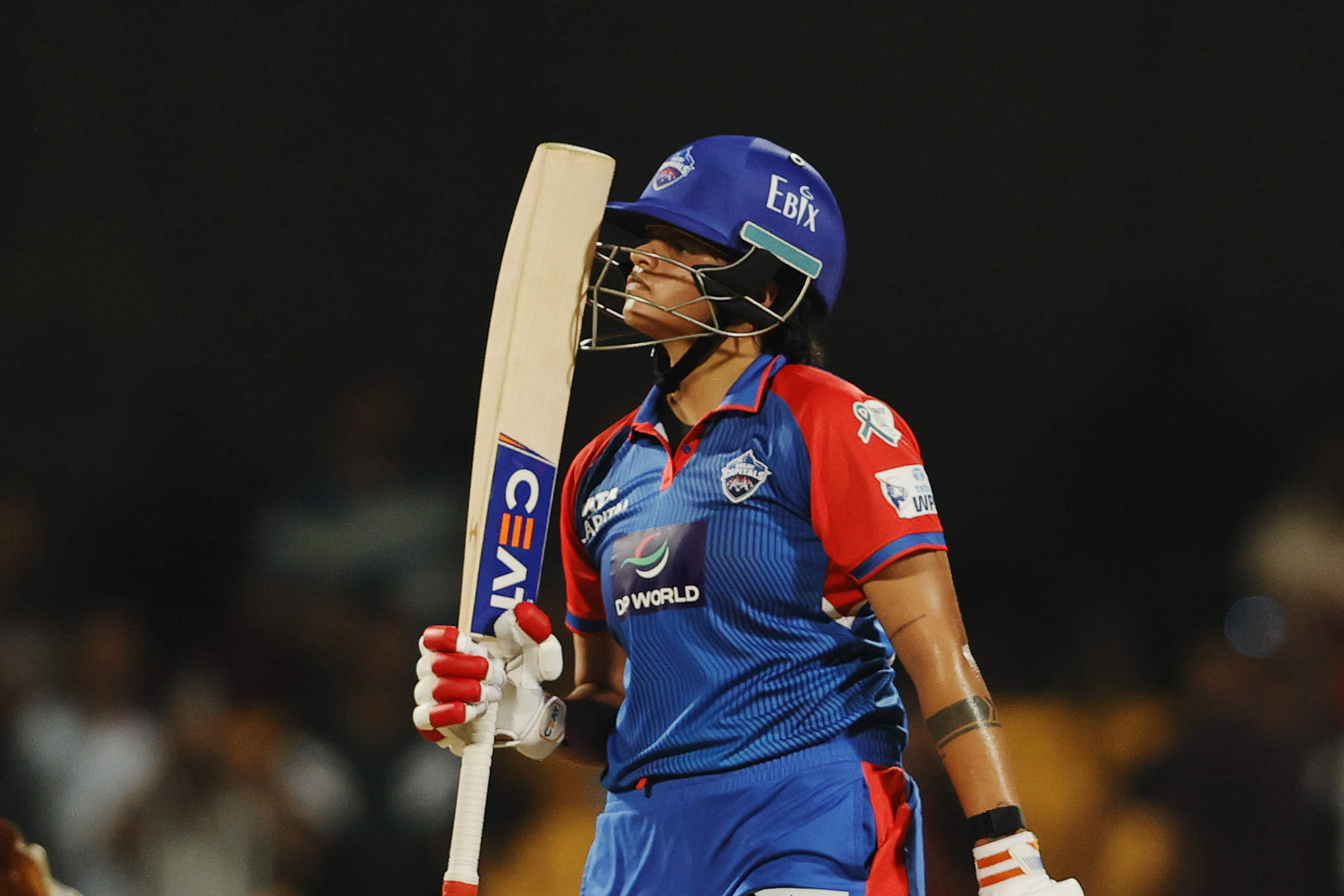 Shafali Verma in action for Delhi Capitals against Royal Challengers Bengaluru in WPL 2025
