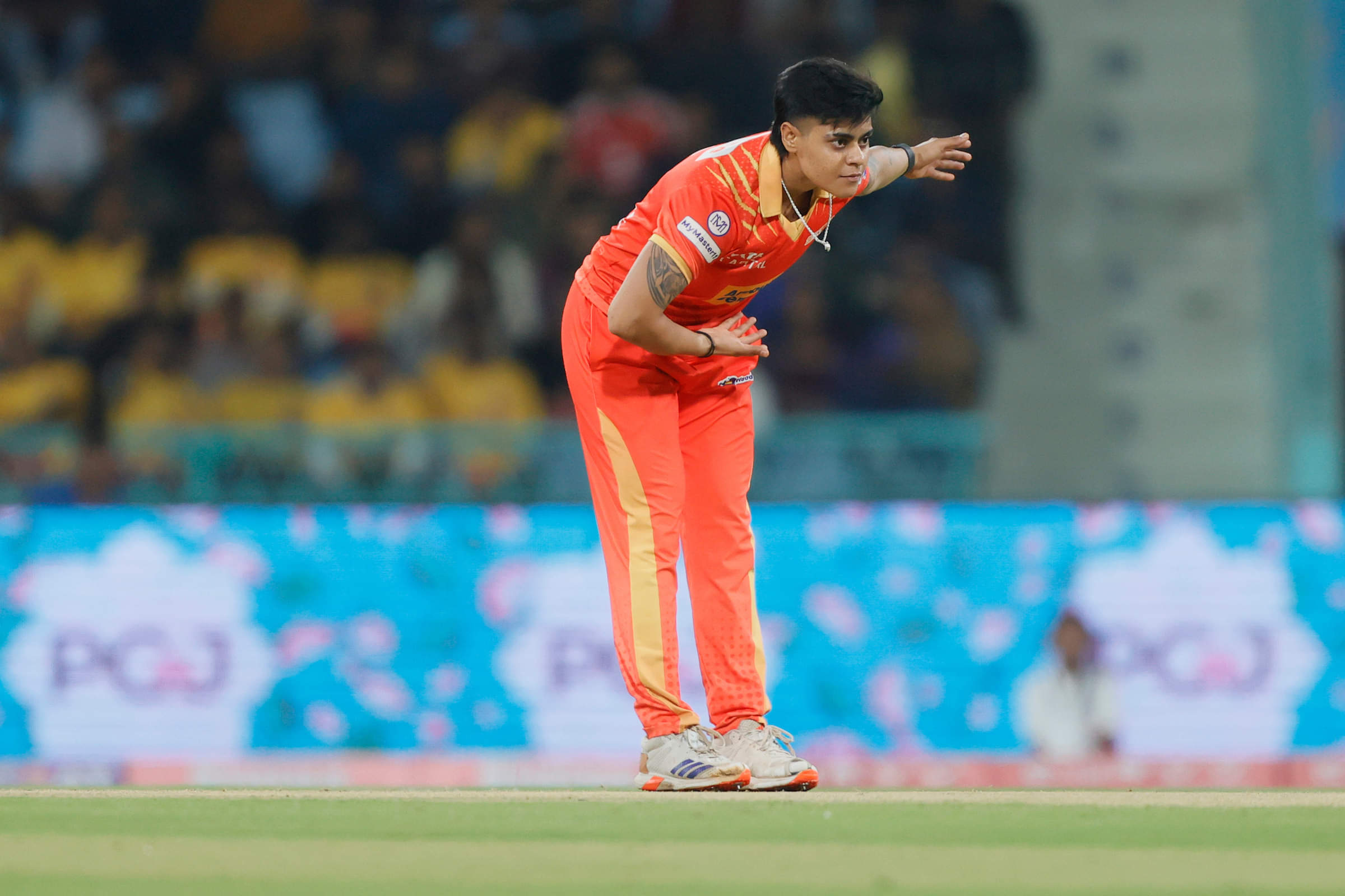 Kashvee Gautam Cleans Up Vrinda Dinesh With A Corker, Pulls Out Gill Like Celebration 