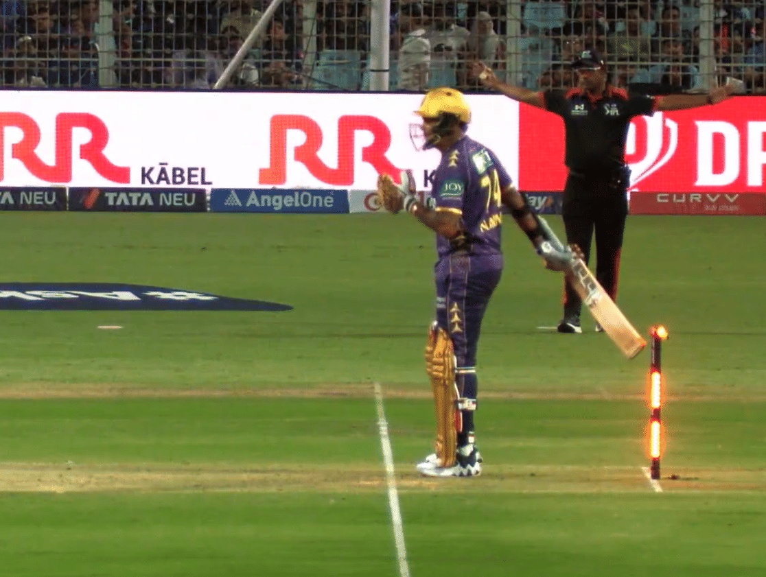 EXPLAINED: Why Was Sunil Narine Given NOT-OUT Despite Bat Clipping Bail
