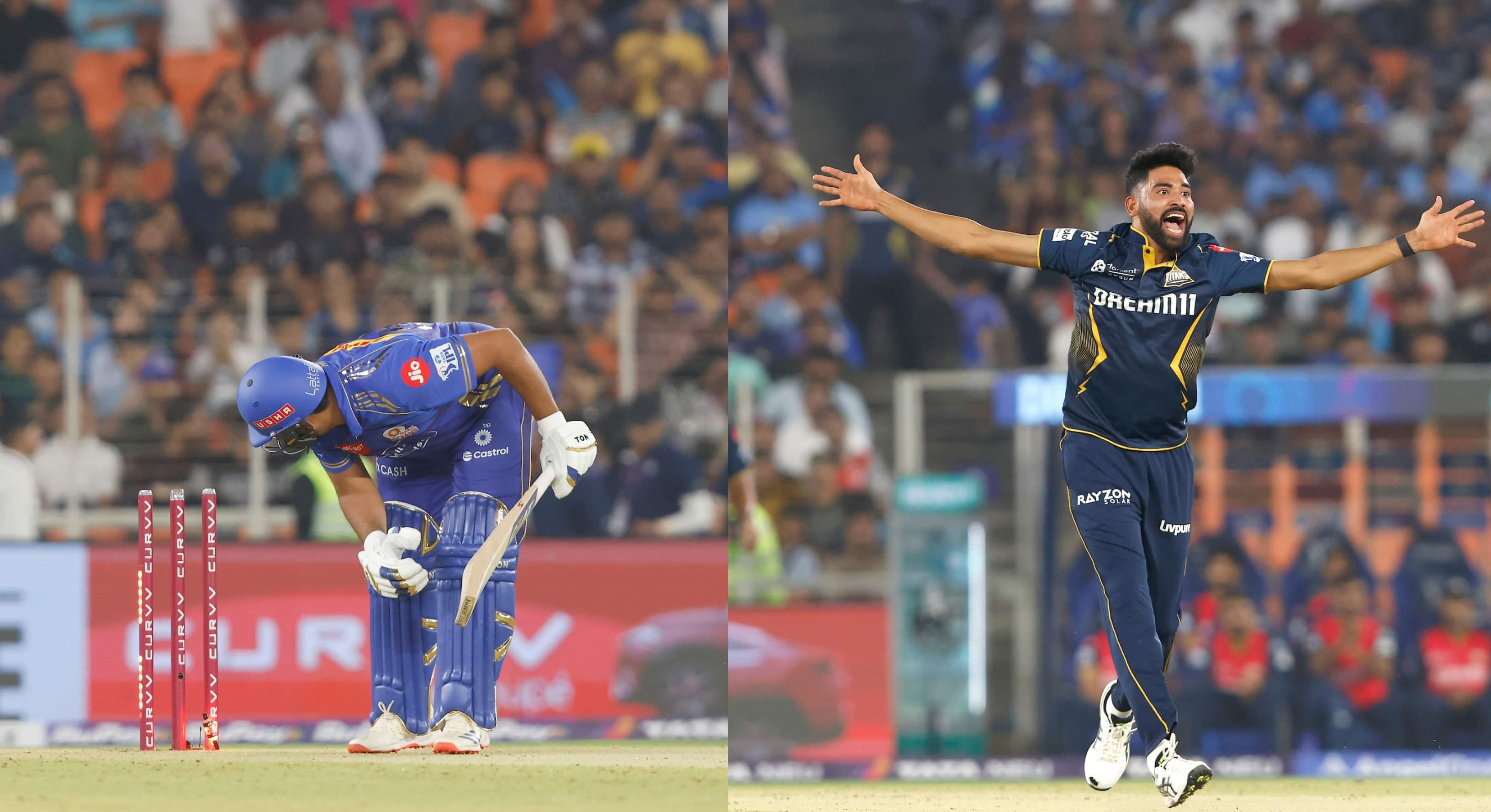 Mohammed Siraj Raises The Heat As He Cleans Up Rohit With A Corker After Off-field Tension