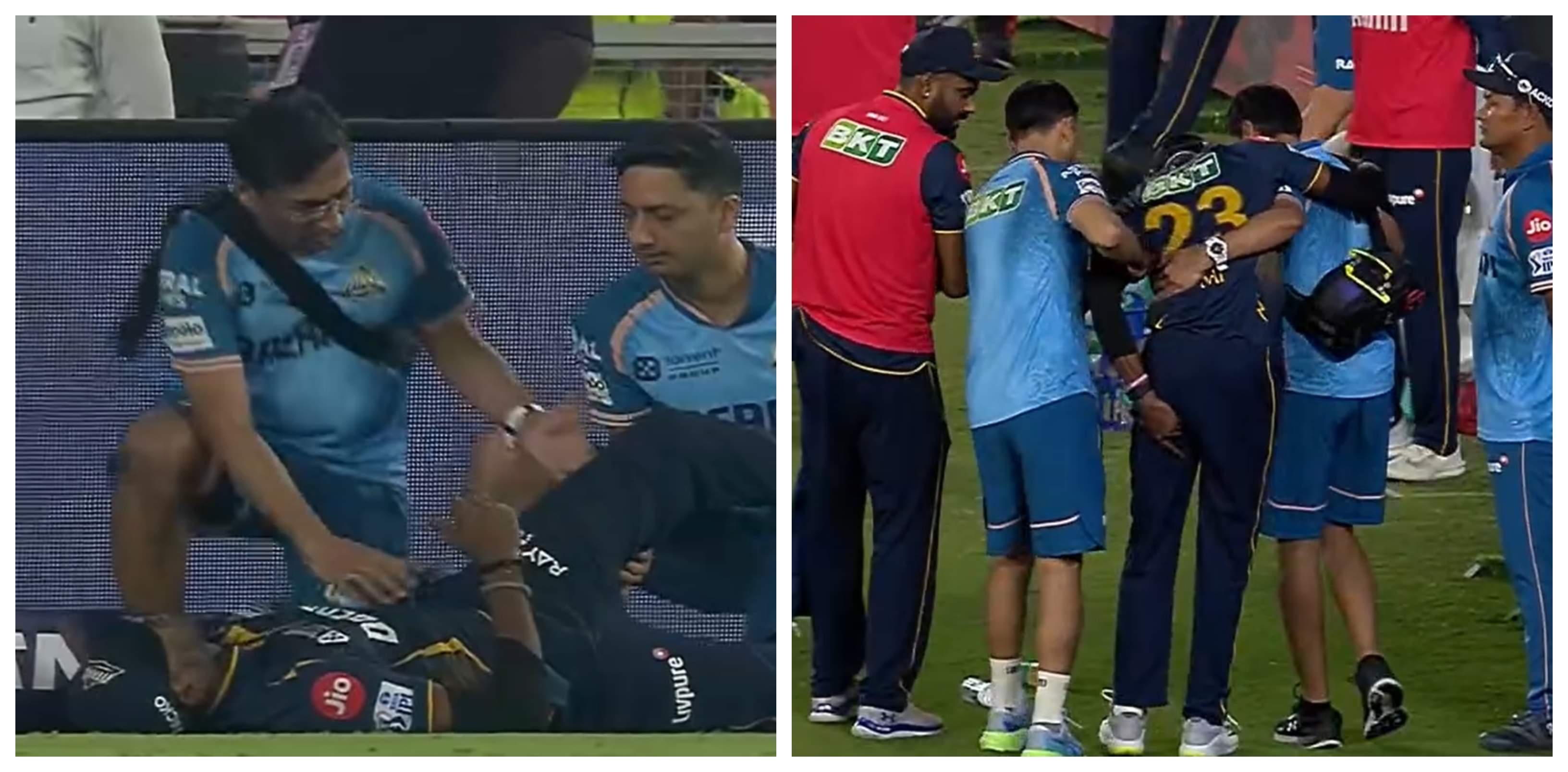 Blow For Gujarat Titans As Sai Sudharsan Walks Off With Suspected Hamstring Injury