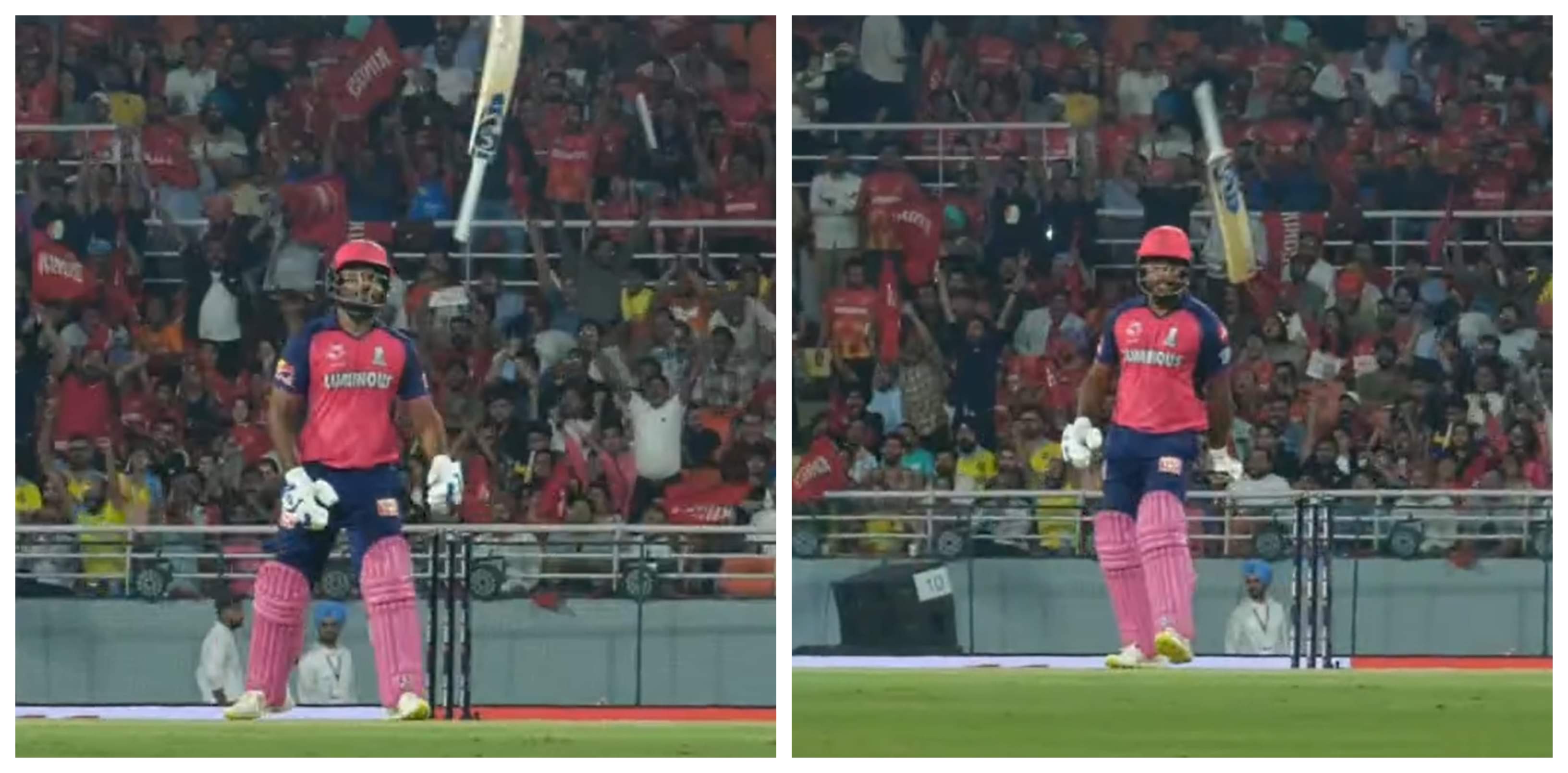 WATCH: Angry Samson Sends His Bat For A Spin After Throwing Away Wicket