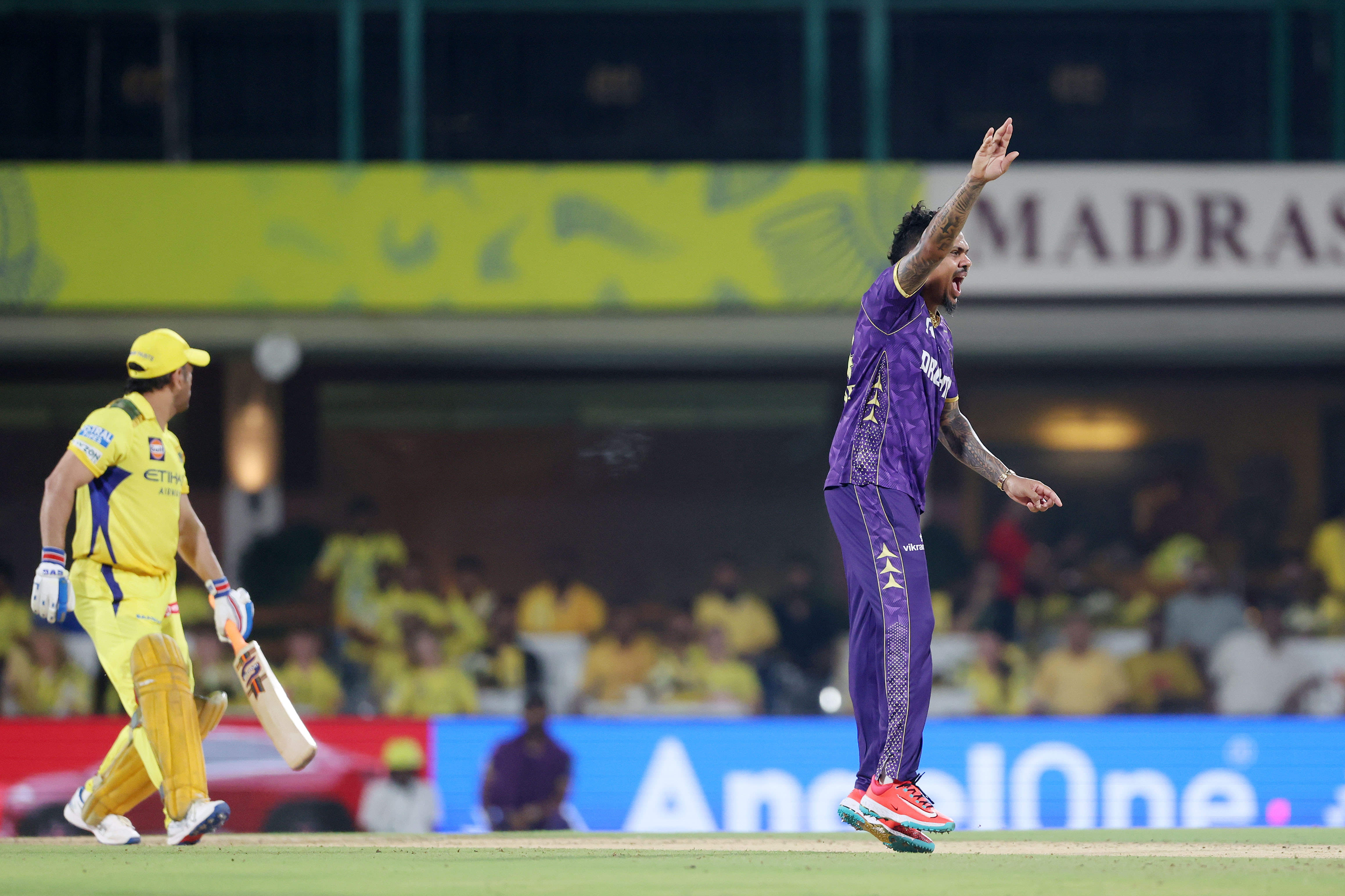 CSK vs KKR: Sunil Narine Continues To Own MS Dhoni In T20 Cricket