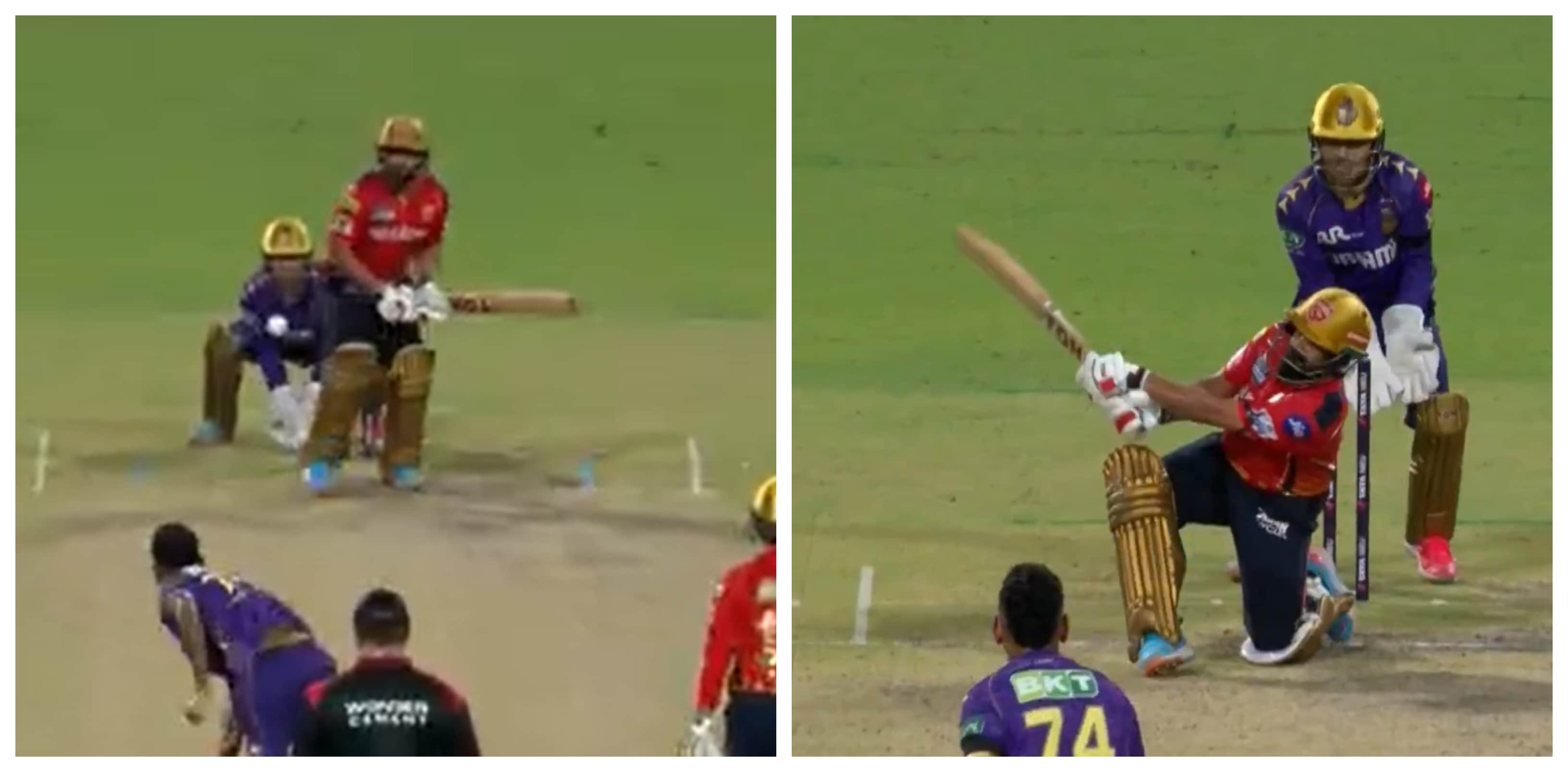 WATCH: Prabhsimran DISRESPECTS Narine, Reverse-Slaps Him For Six
