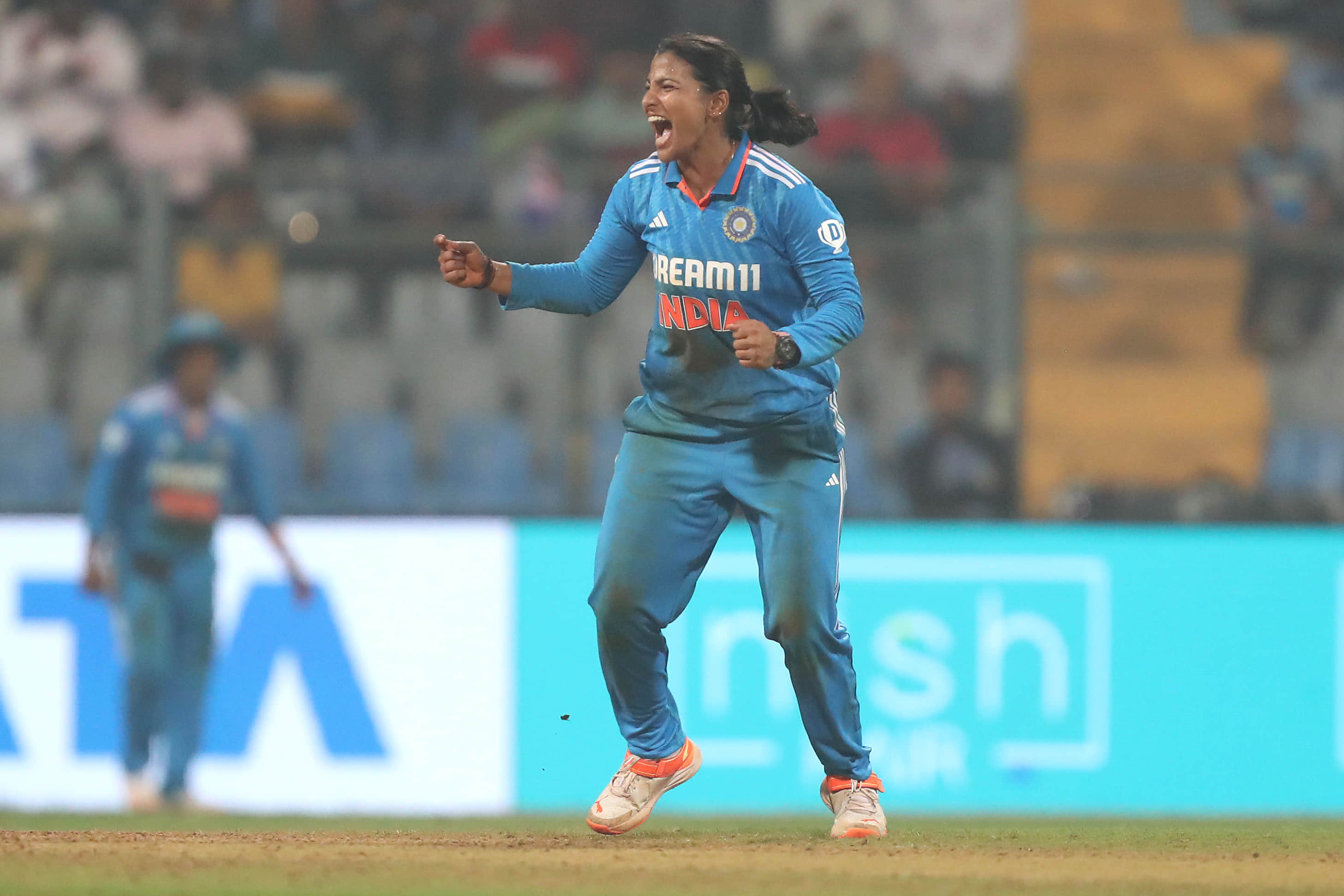 Sneh Rana's Maiden Fifer Helps Indian Women Triumph Despite Brits's Century
