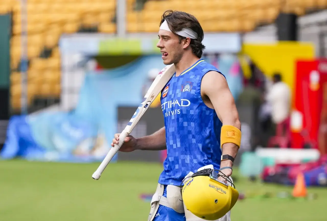 Dewald Brevis playing for CSK