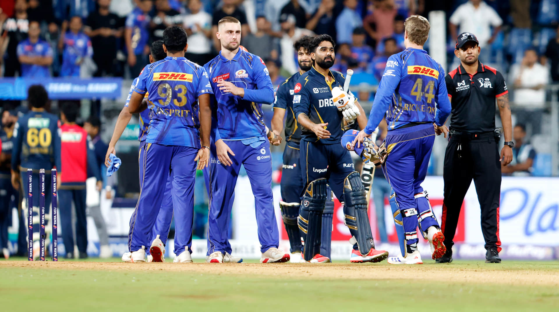 Rain, Last Over Drama, Missed Run-Out: GT End MI's Streak In Cinematic Style