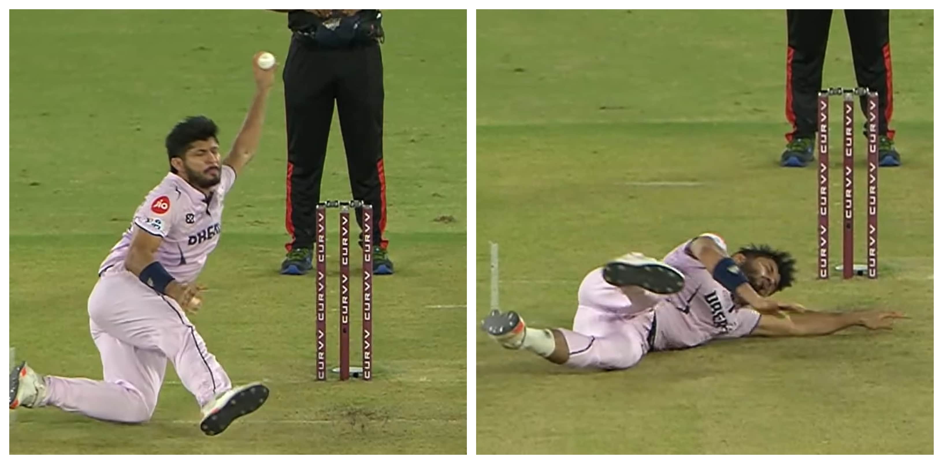 Arshad Khan Suffers Nasty Fall Twice In Five Balls As GT-LSG Off To Freak Start