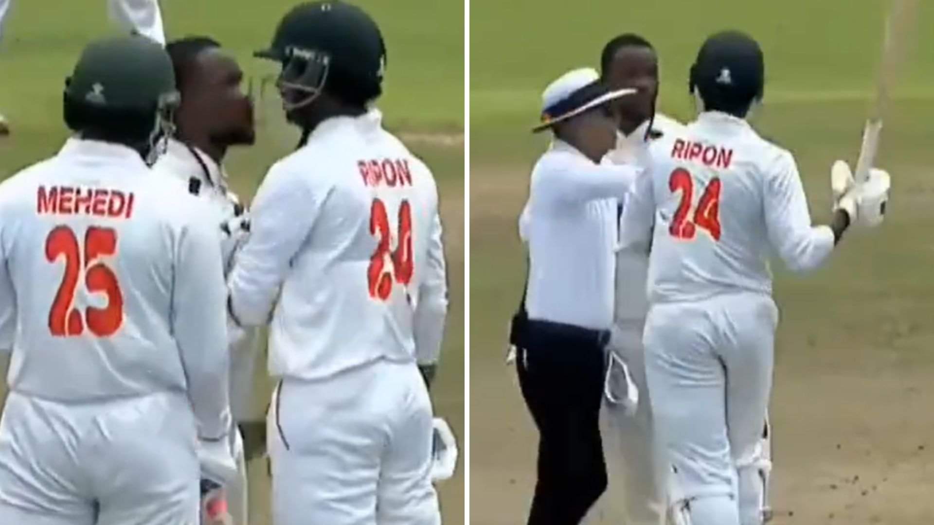 WATCH: Bangladesh Batter Ripon Gets Into On-Field Scuffle With South Africa Bowler