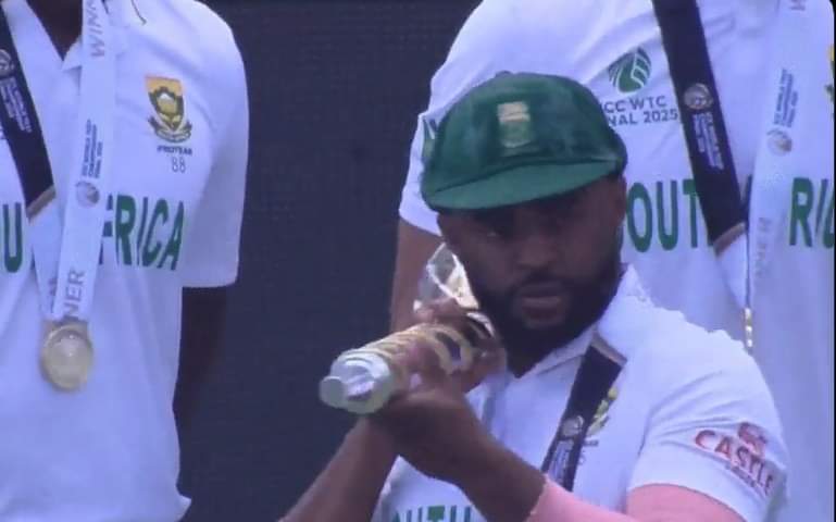 WTC फाइनल 2025: जीत के बाद बावुमा का 'मशीन गन' सेलिब्रेशन! वीडियो हुआ वायरल