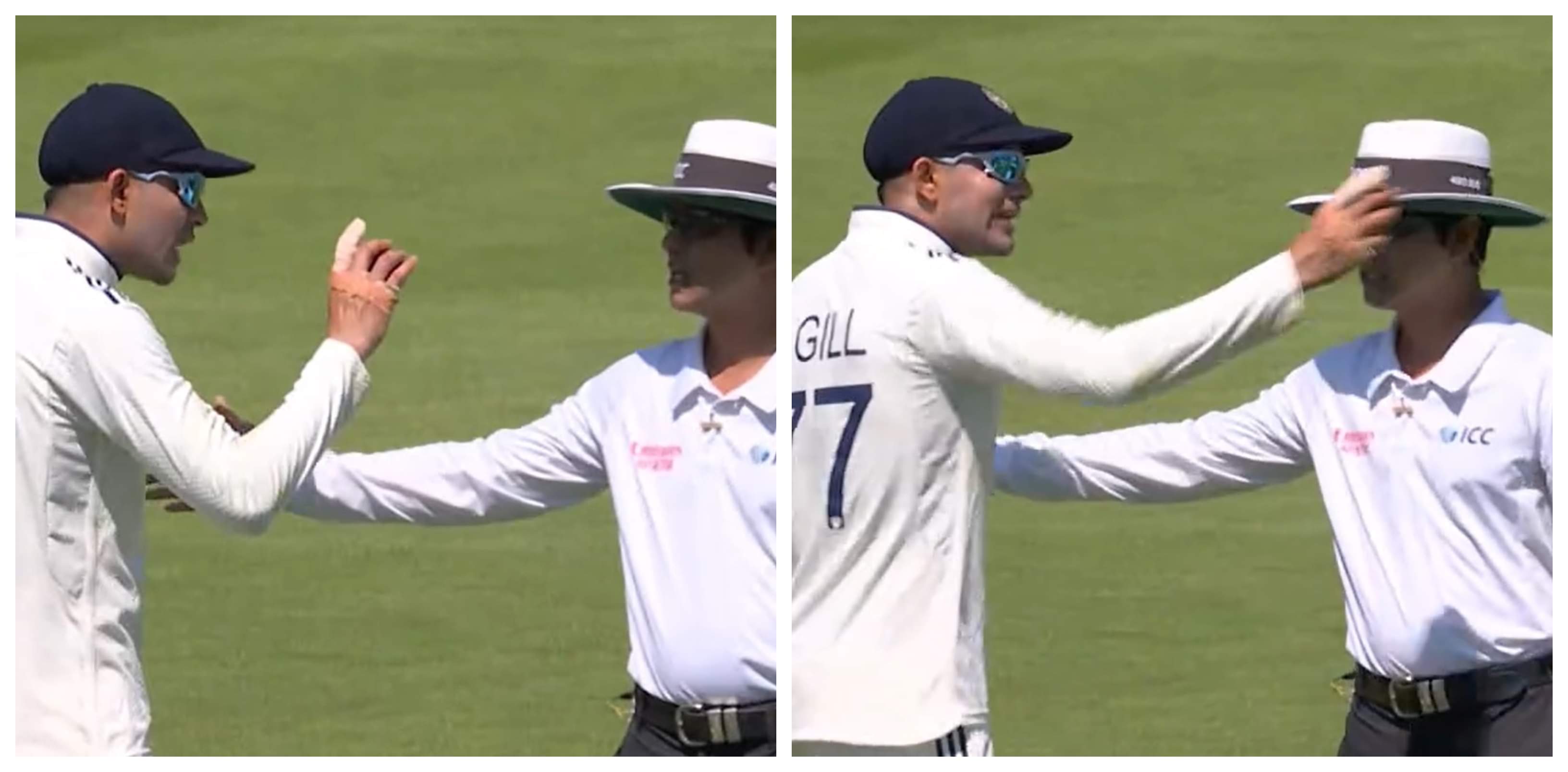 Angry Shubman Gill Lashes Out At Umpire Saikat Over Ball Change