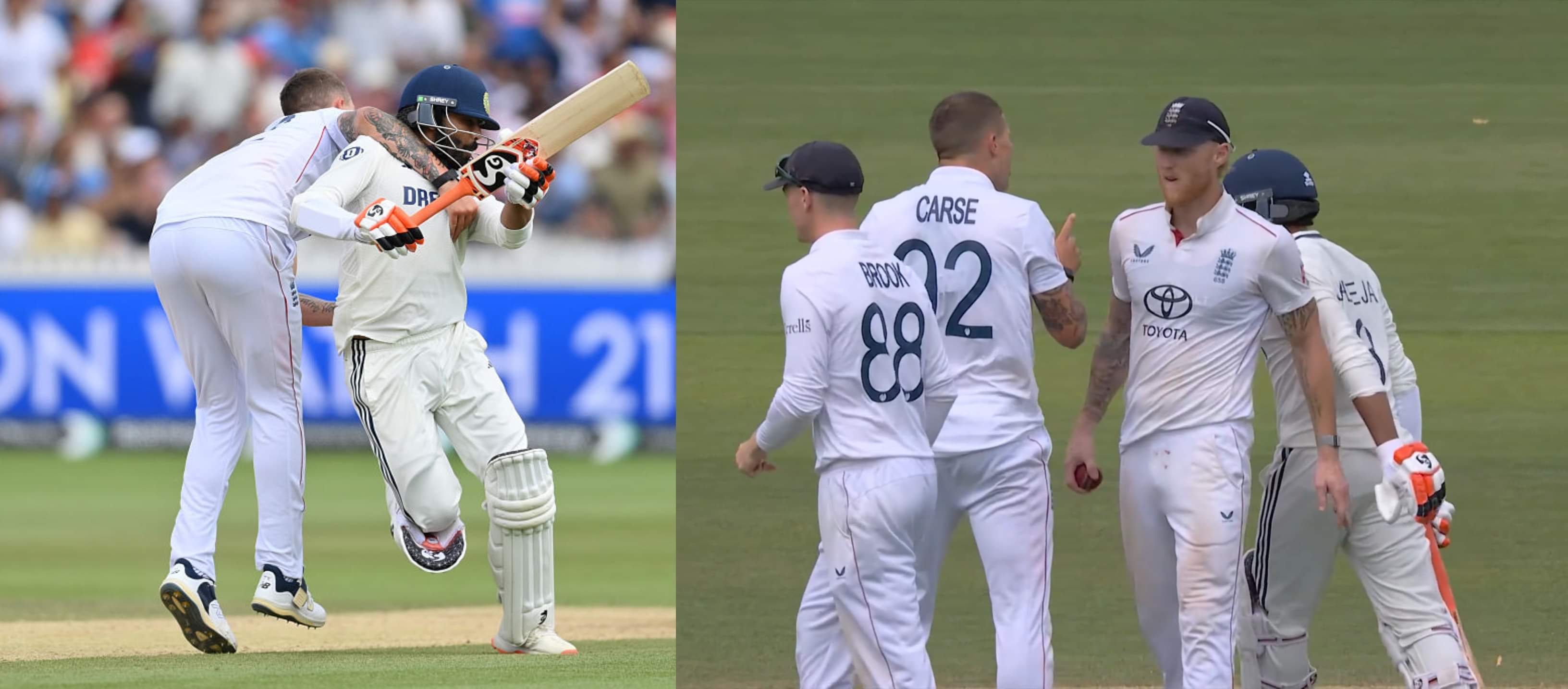 Stokes Plays Peacemaker As Carse And Jadeja Face Off At Lord's