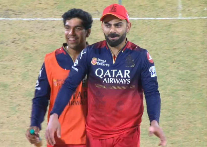 RCB's Virat Kohli and Swastik Chikara