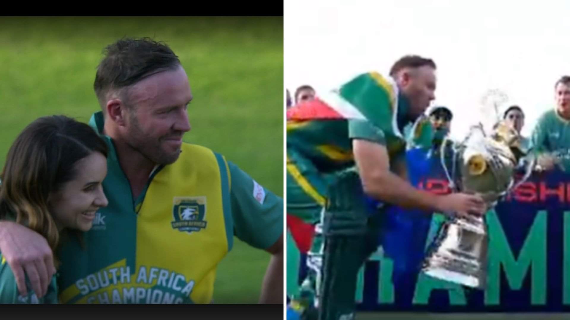 WATCH: AB de Villiers Gets Emotional, Completes Special Treble With WCL Title