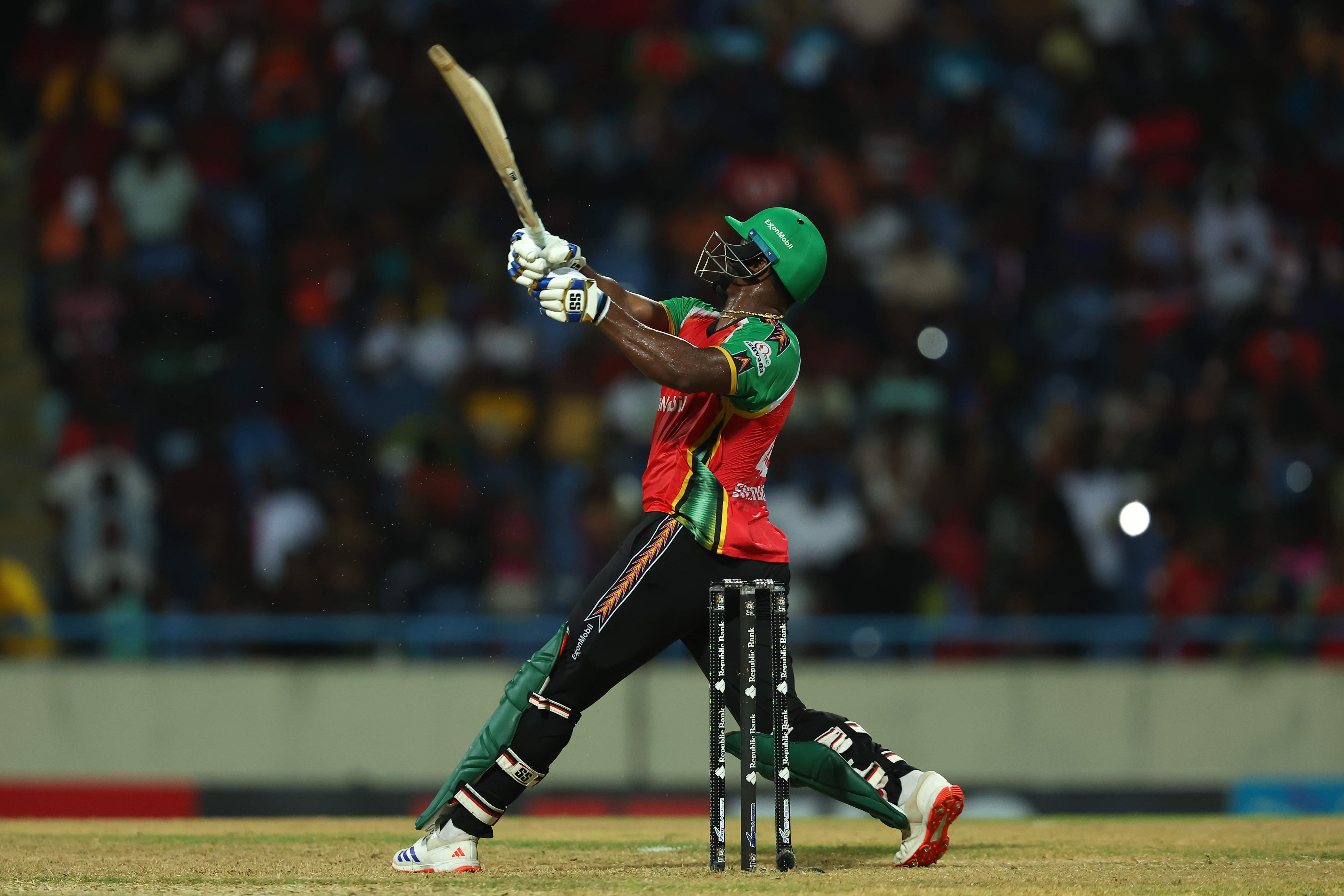 WATCH: RCB Star Romario Shepherd Scores 20 Runs Off One Legal Ball In CPL 2025