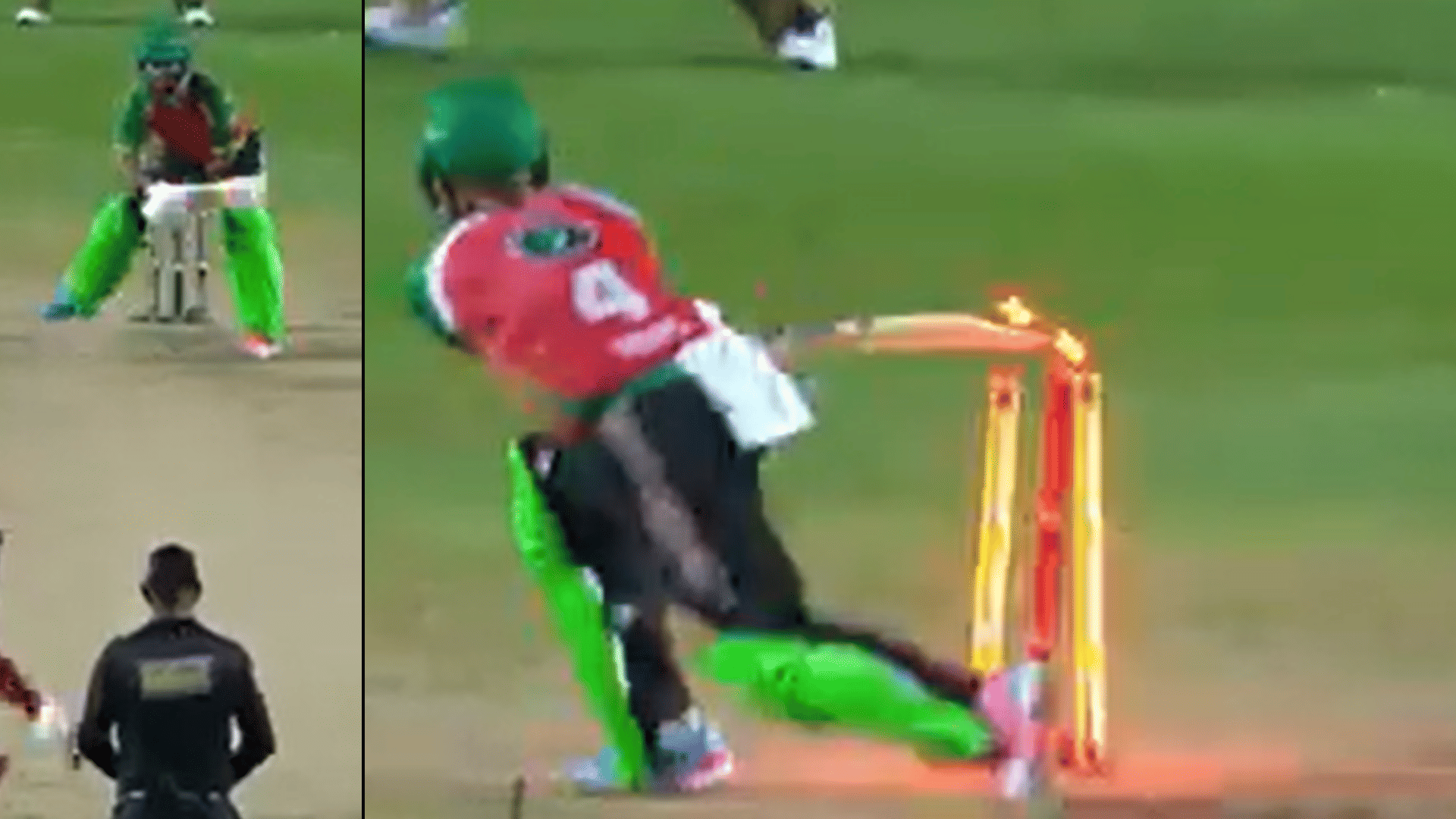 WATCH: Former DC Batter Gets Hit Wicket Attempting Reverse Sweep Off A Wide