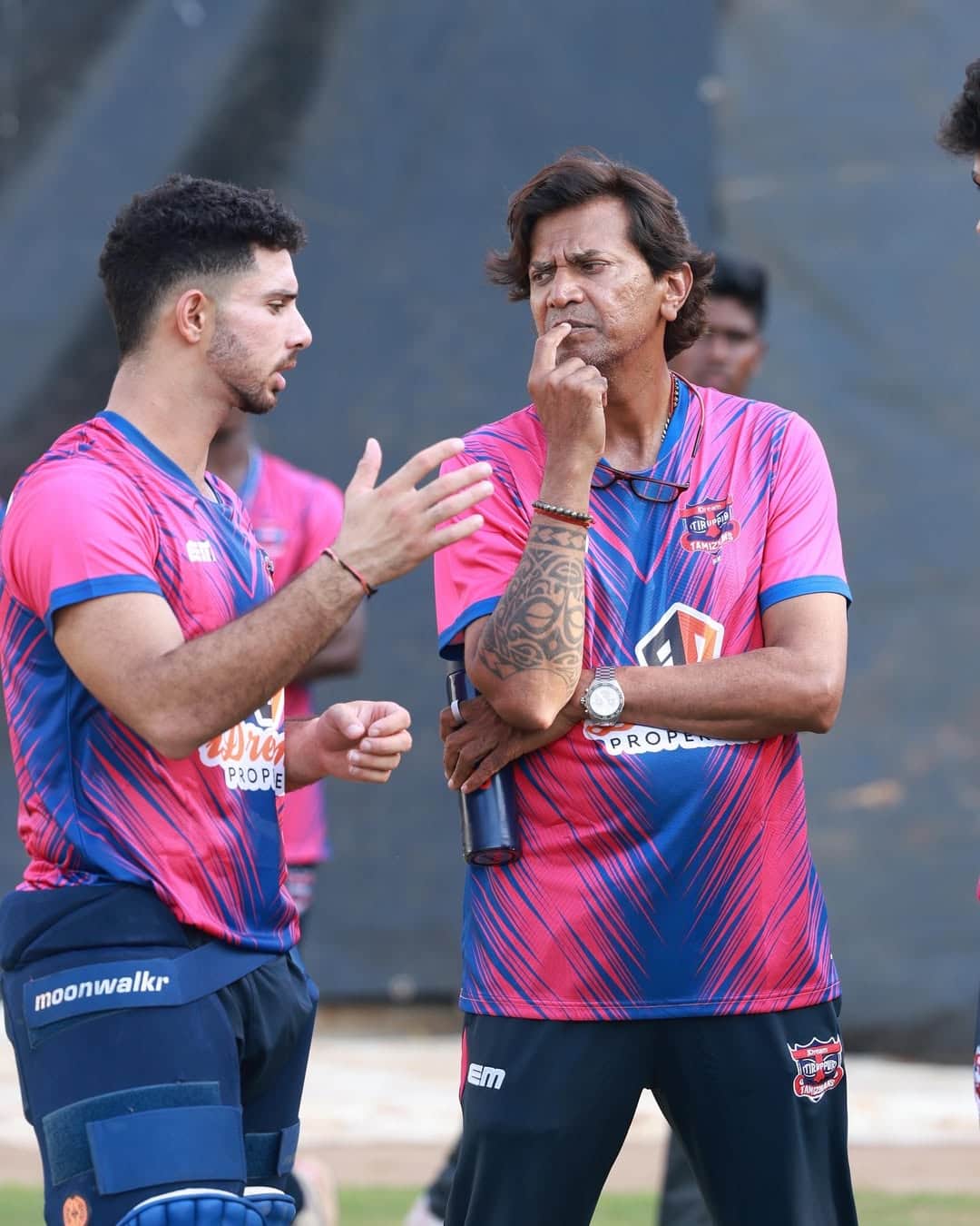 Tushar Raheja with IDT's head coach RX Muralidhar