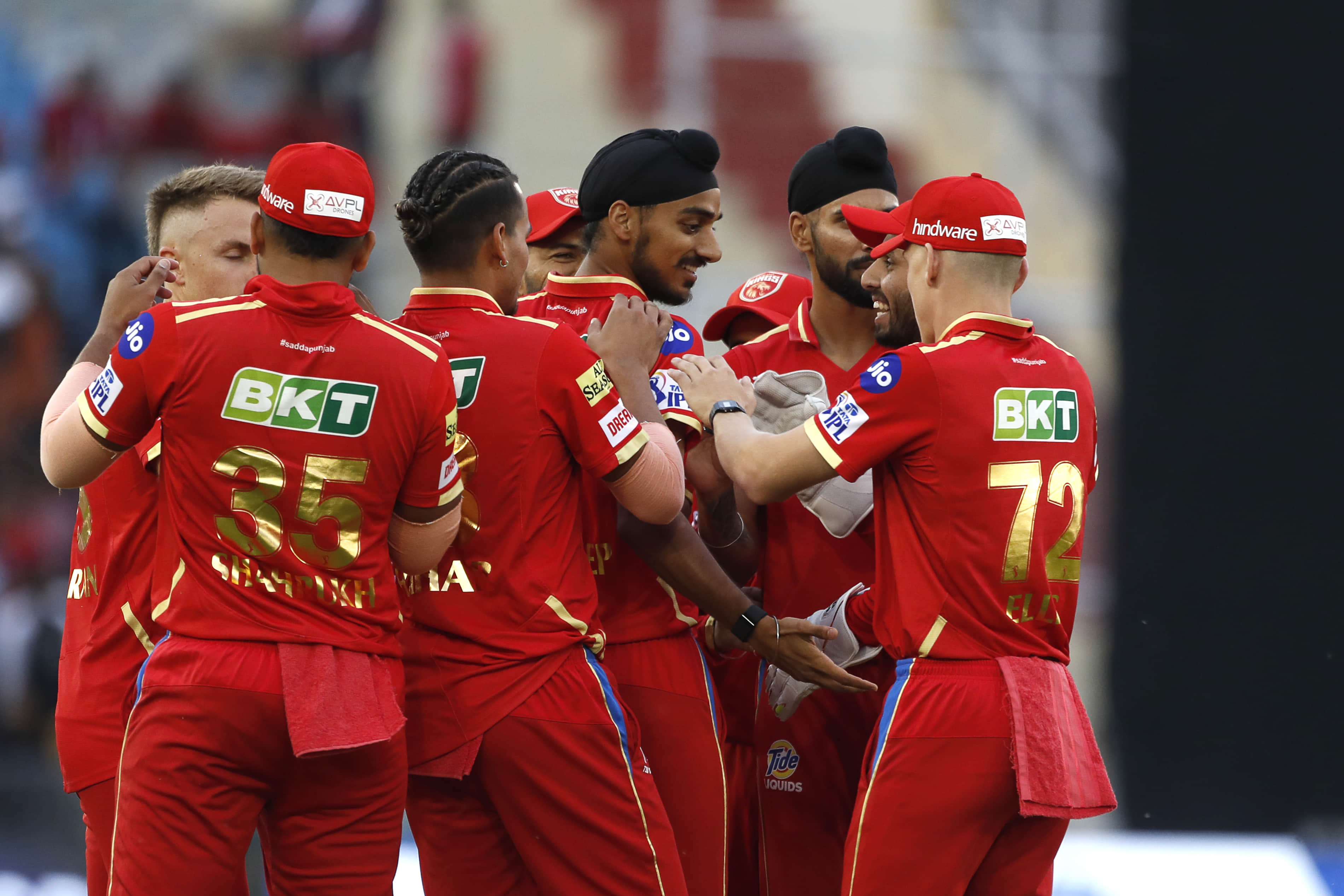 PBKS win the game by 7 runs (DLS method)