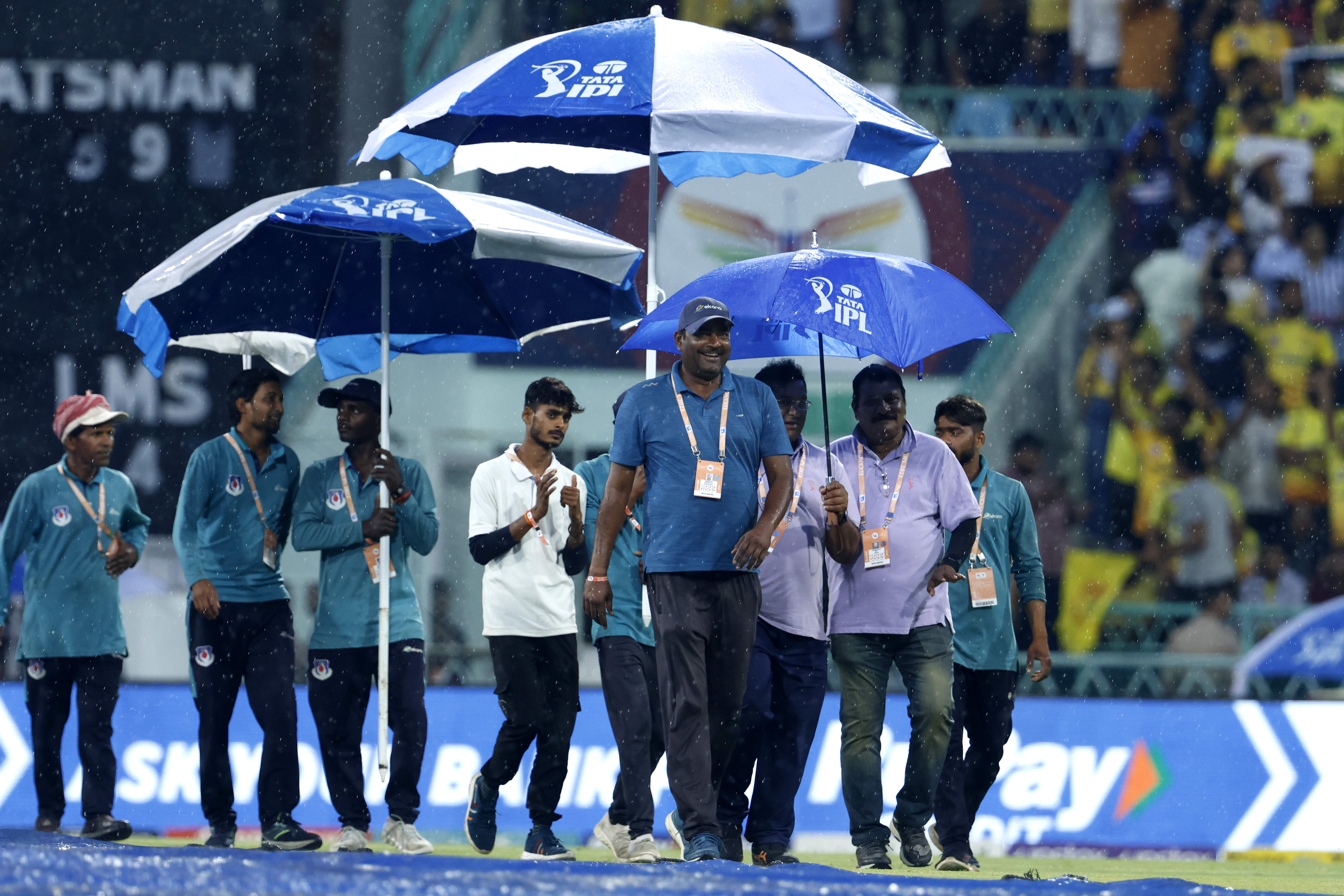LSG-CSK share points as rain plays spoilsport