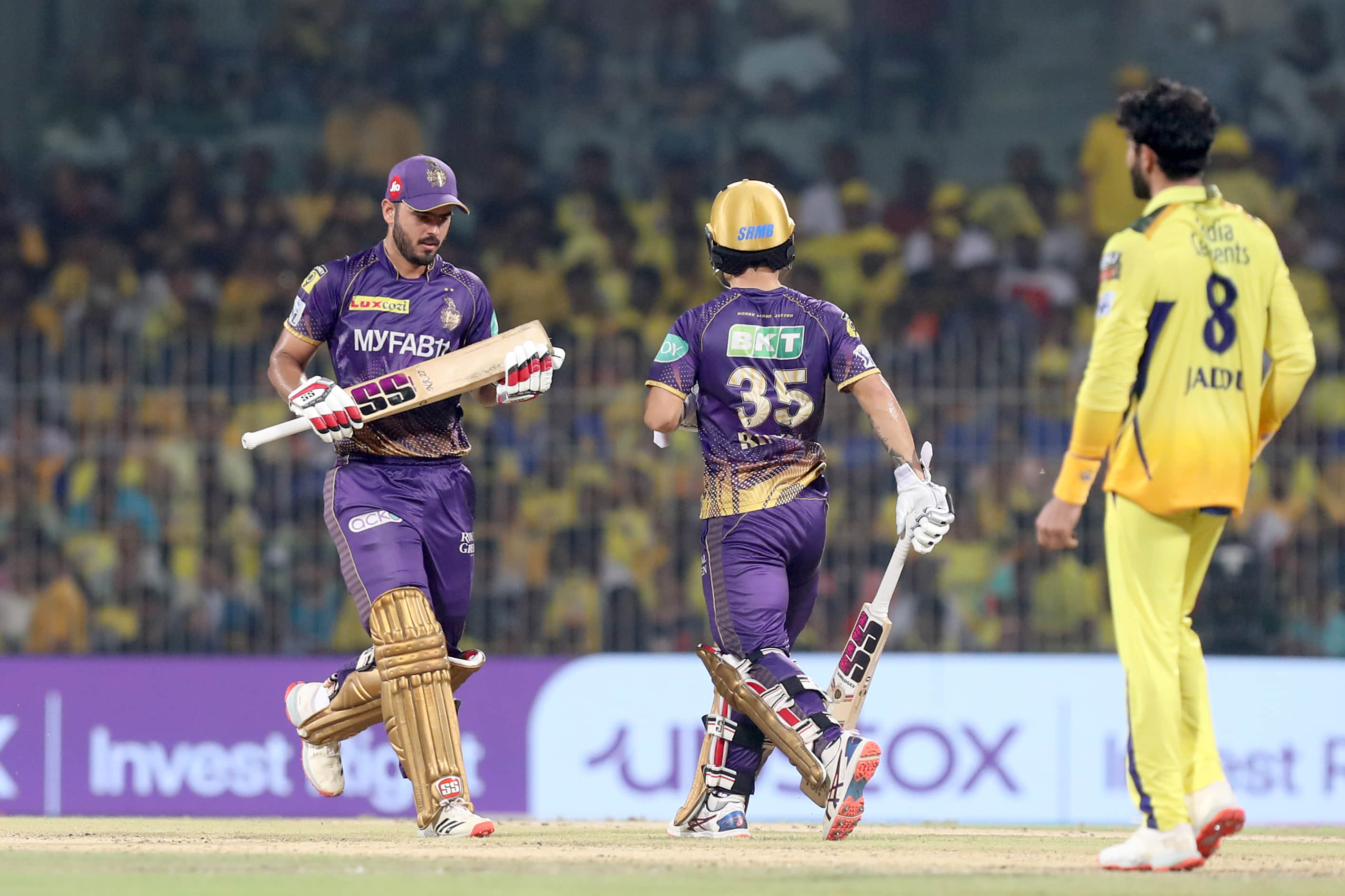 Narine, Rinku, Rana leave Chennai in must-win territory