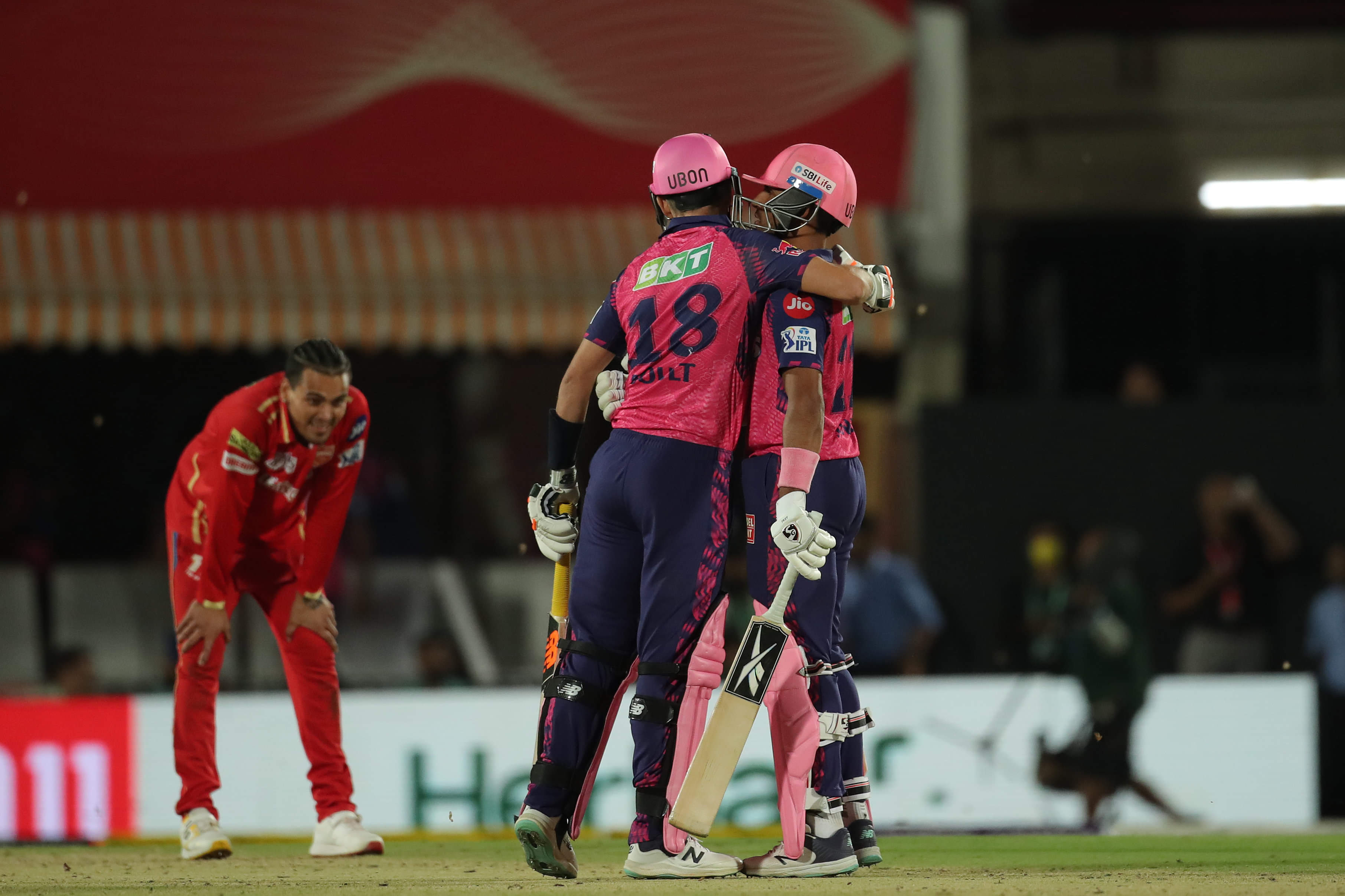 RR keep themselves alive with a last over finish against Punjab