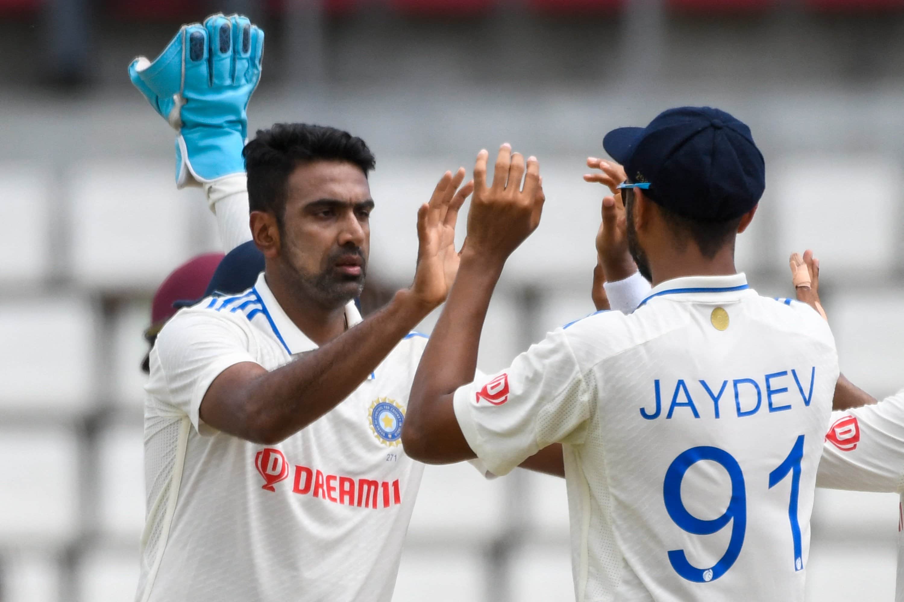Ashwin takes 12 as India thrash Windies by an innings & 141 runs