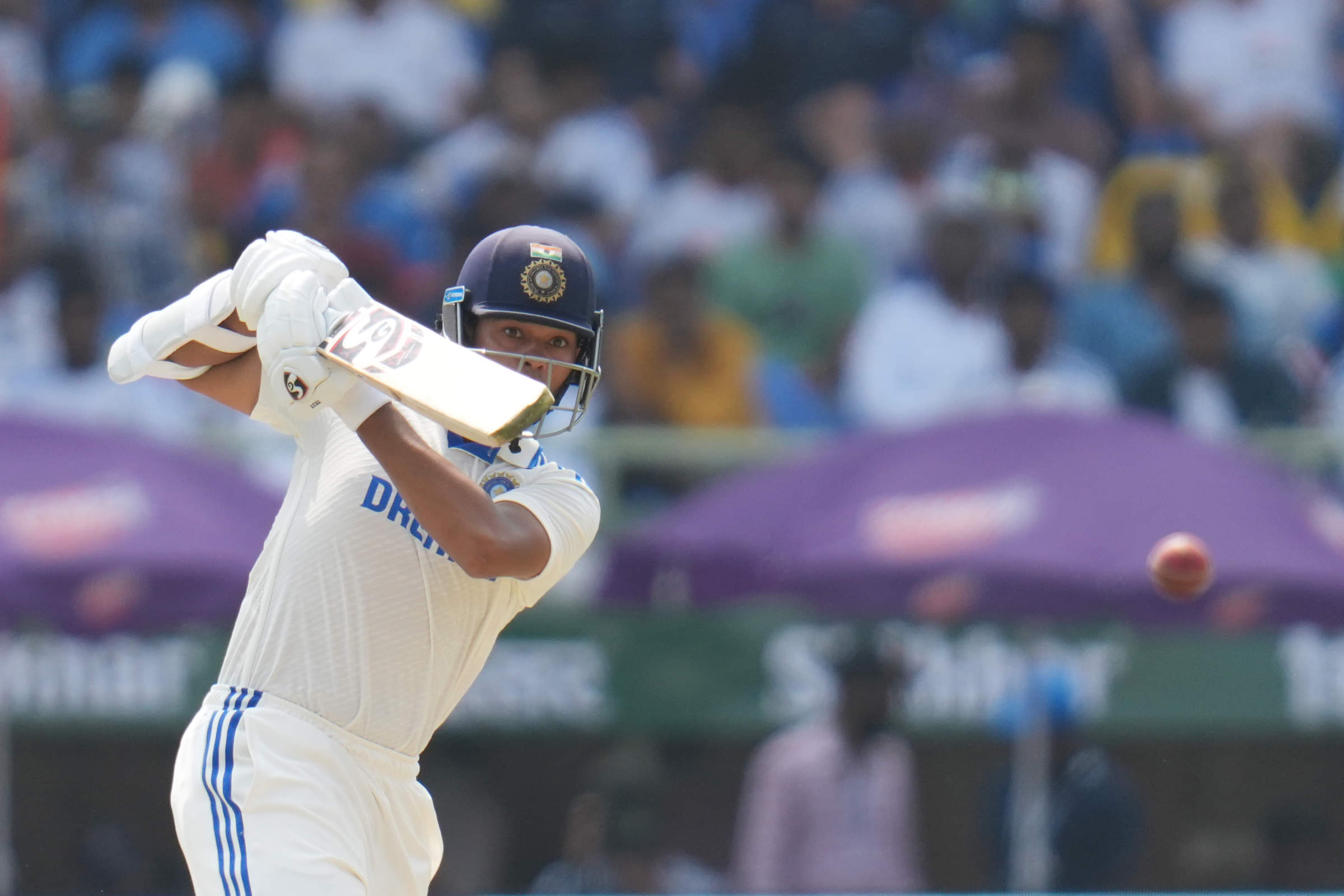 Jaiswal 179 not out at one end; England chip away at the other 