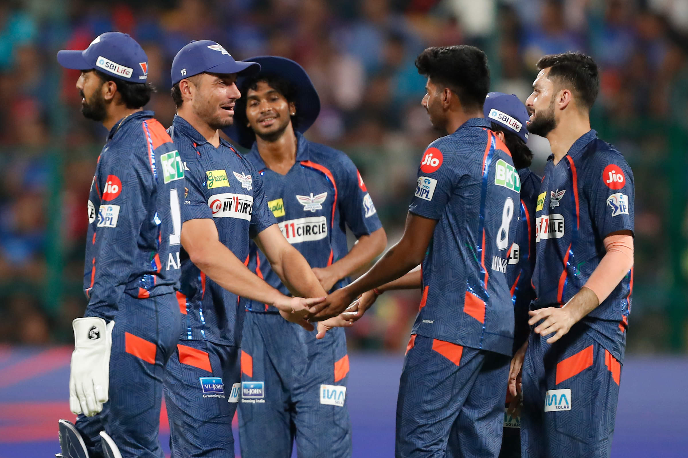 Clinical LSG down RCB by 28 runs 