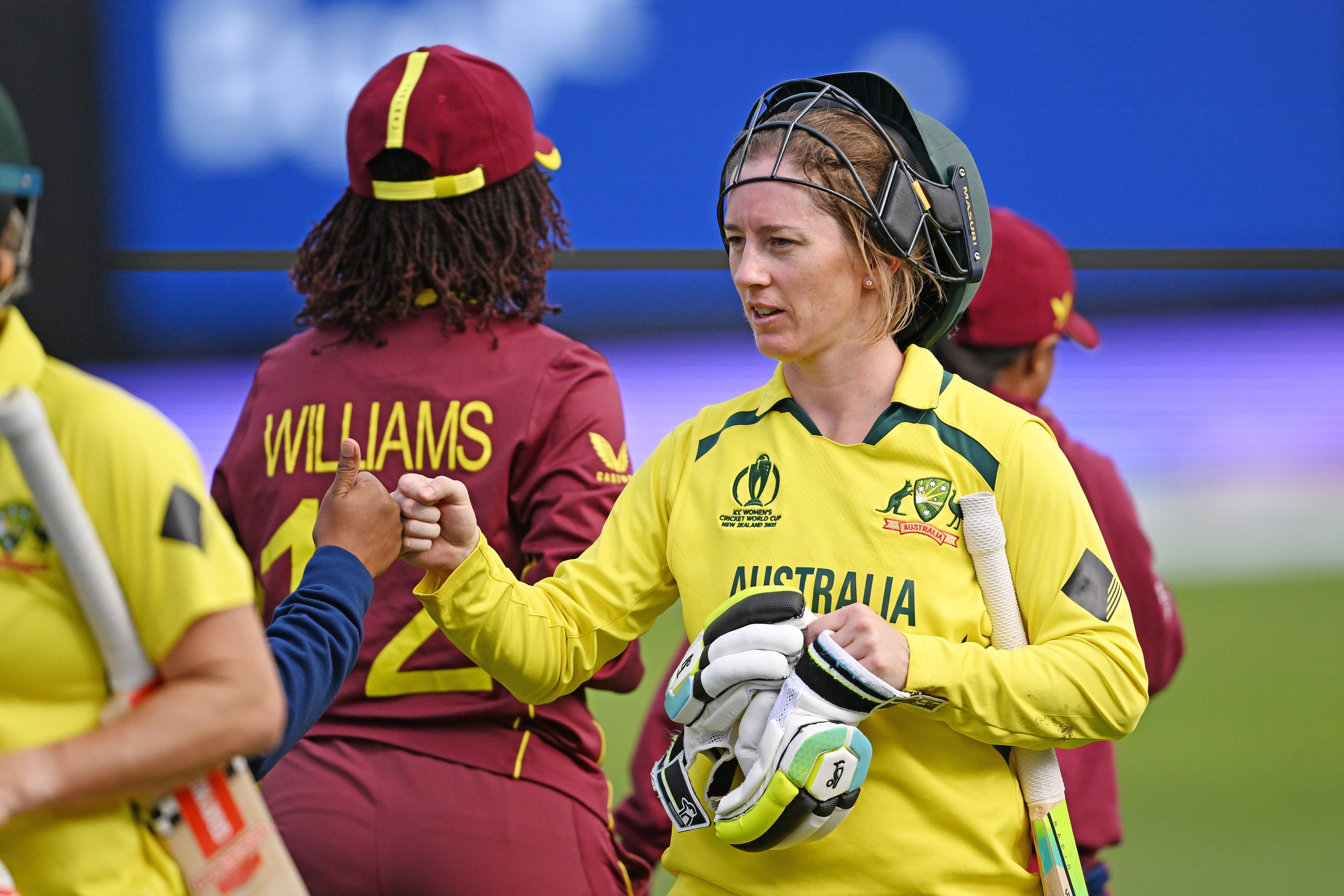 Dominant Australia thrash West Indies to continue their quest for 7th World Cup title