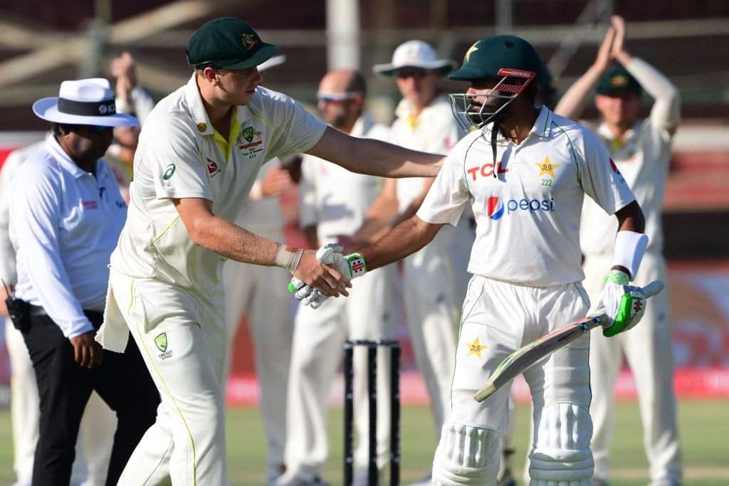 Azam and Rizwan foil Australia as second Test ends in a draw