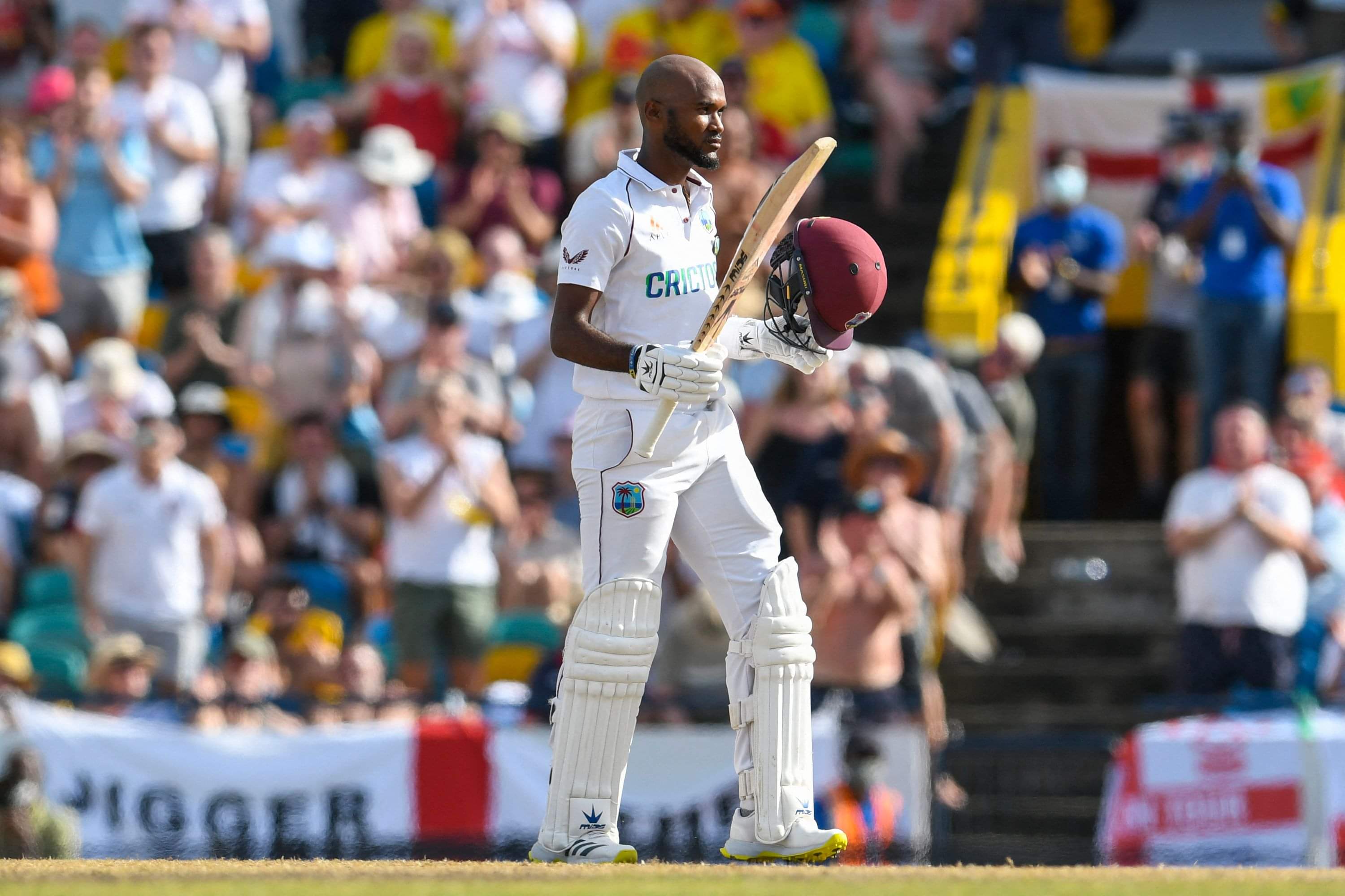 England look to push for victory after Kraigg Brathwaite's marathon knock