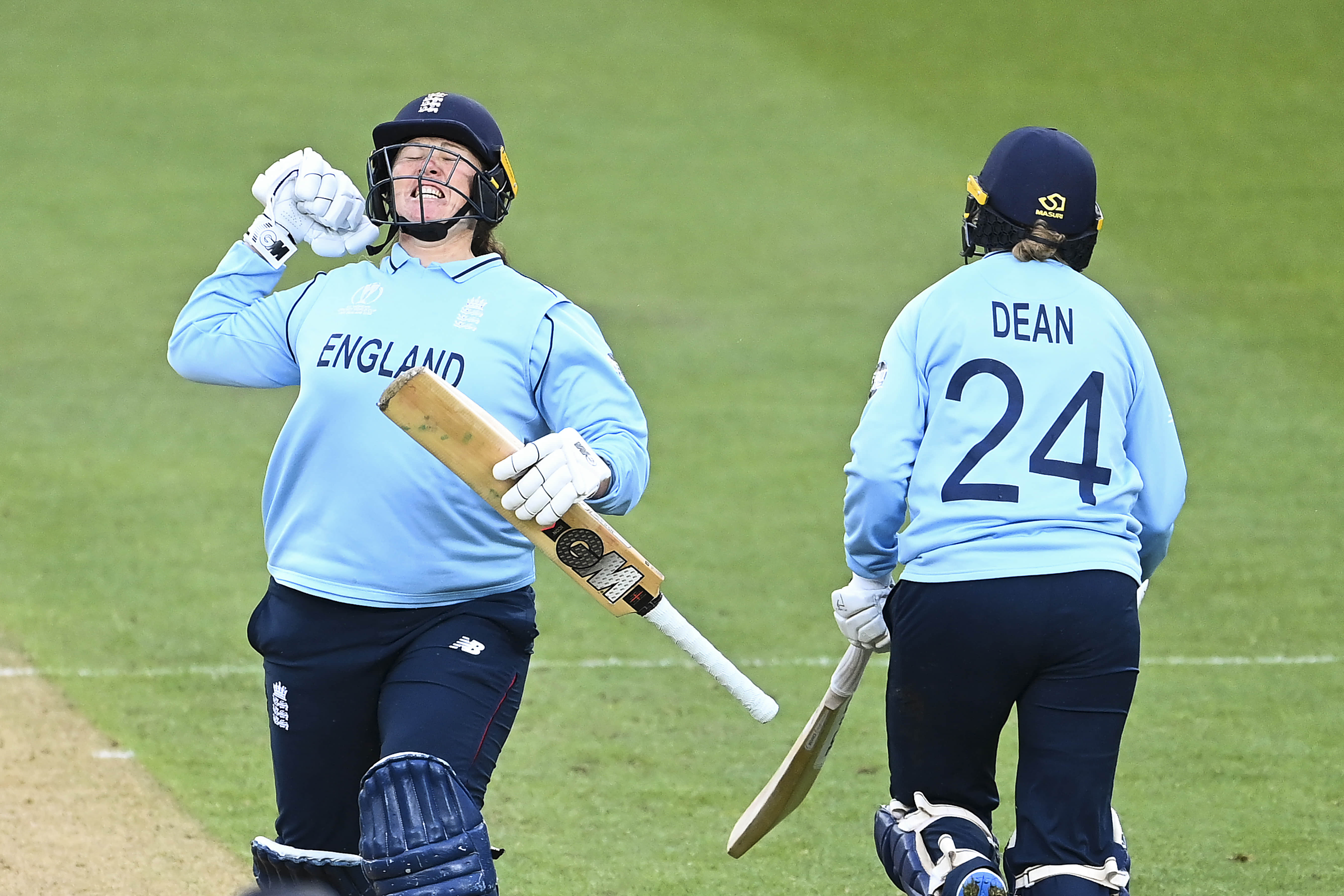England pull off nervy one-wicket victory to stay alive in World Cup