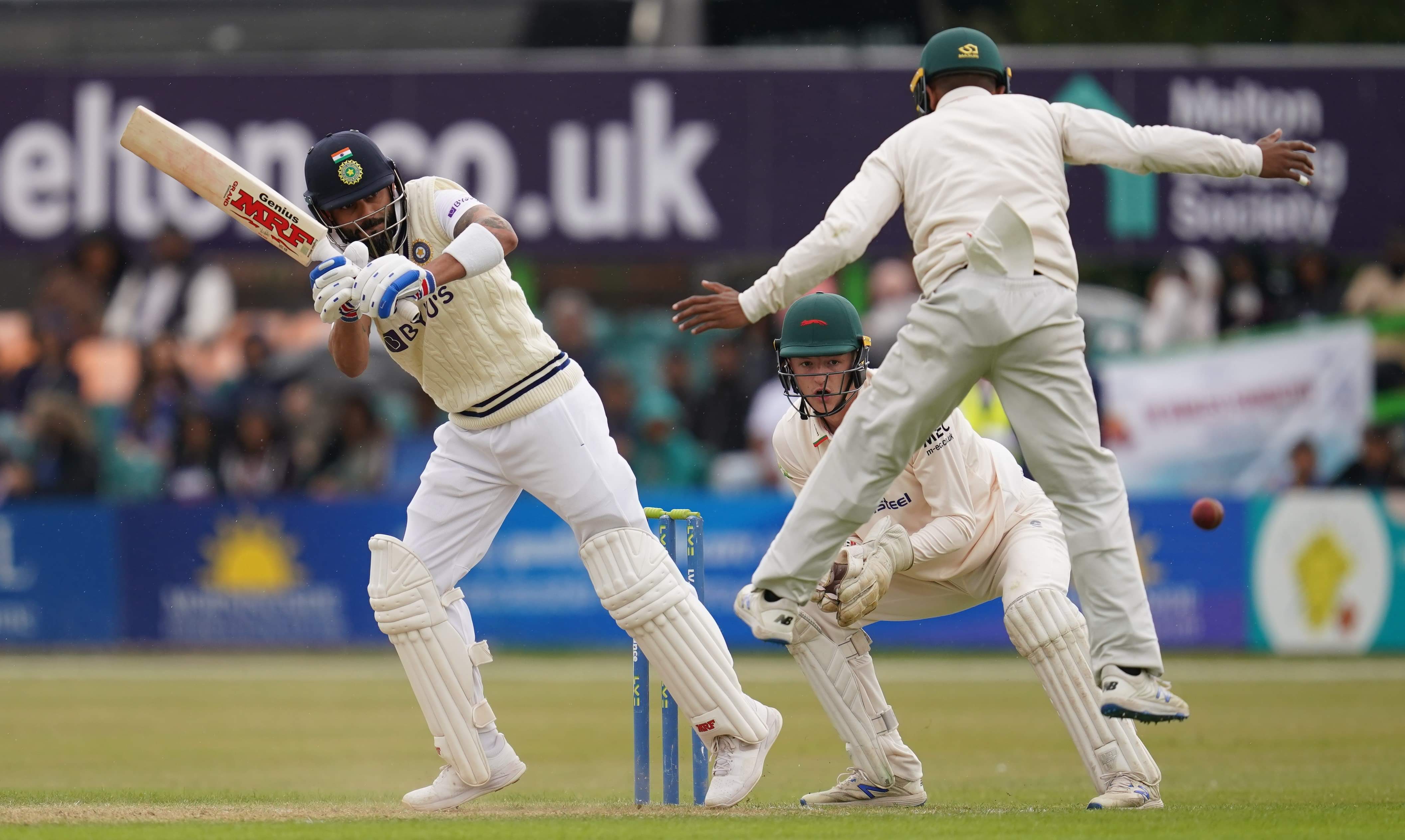 Kohli, Shreyas, Jadeja slam fifties in warm-up game vs Leicestershire