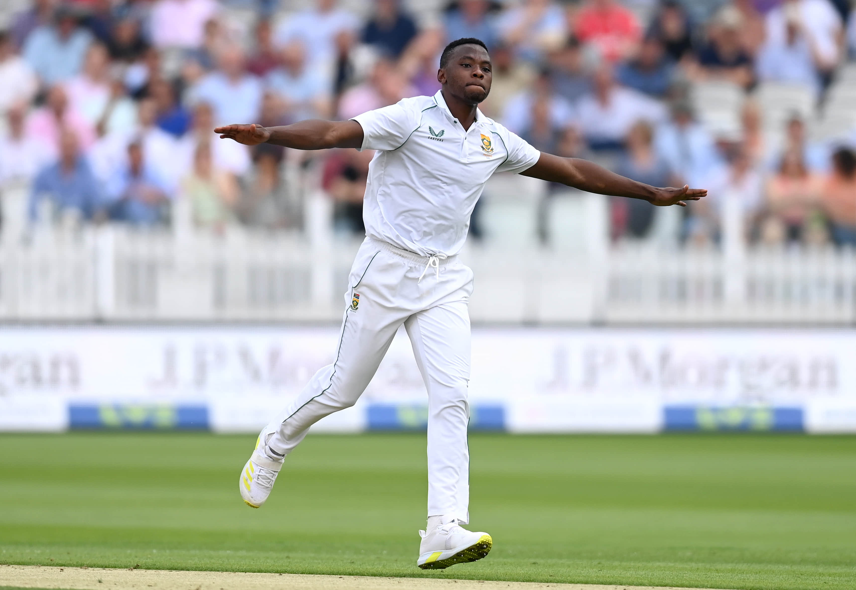 Rabada and Nortje rock England on rain-curtailed day