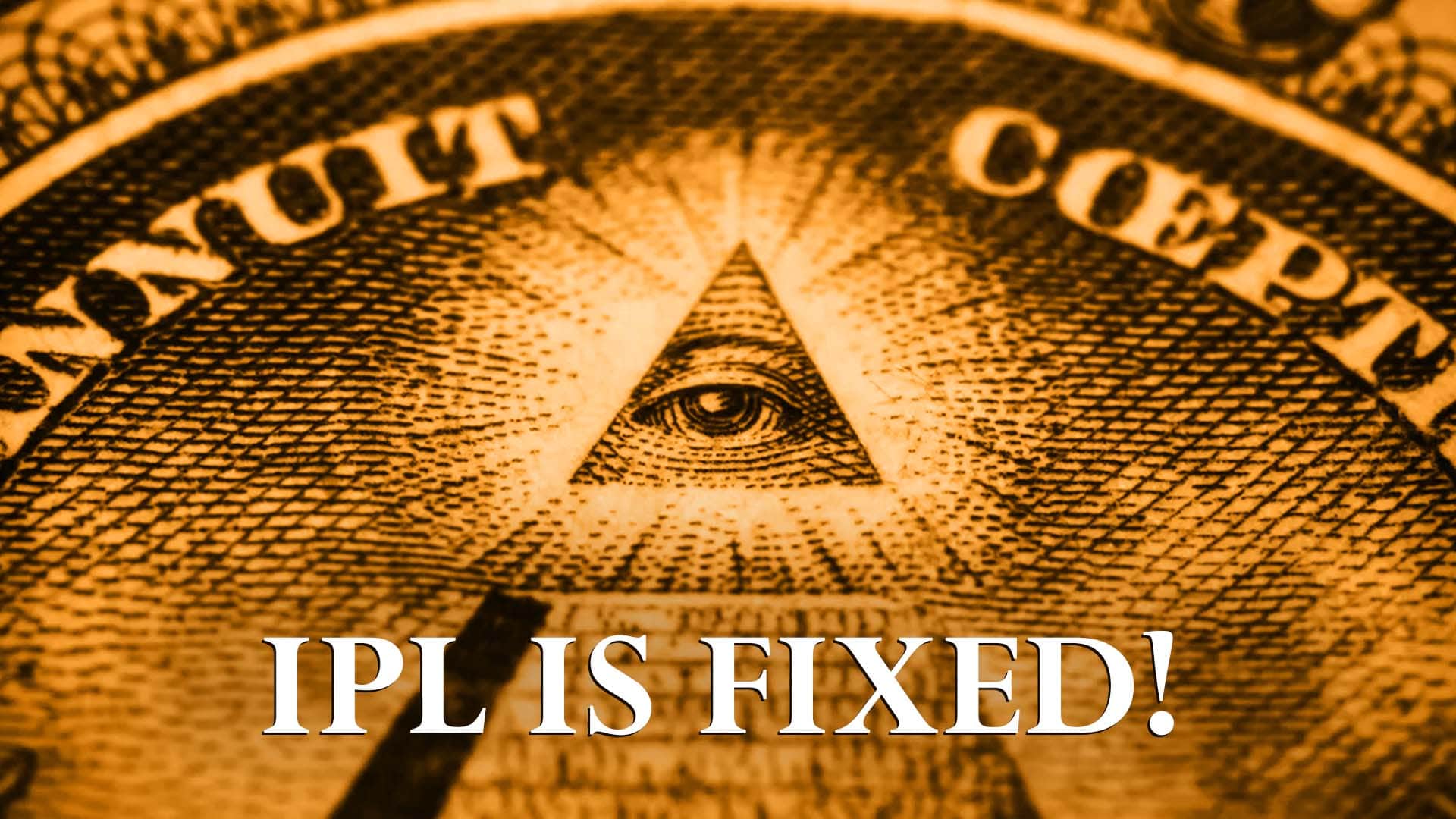 The Indian Premier League is fixed