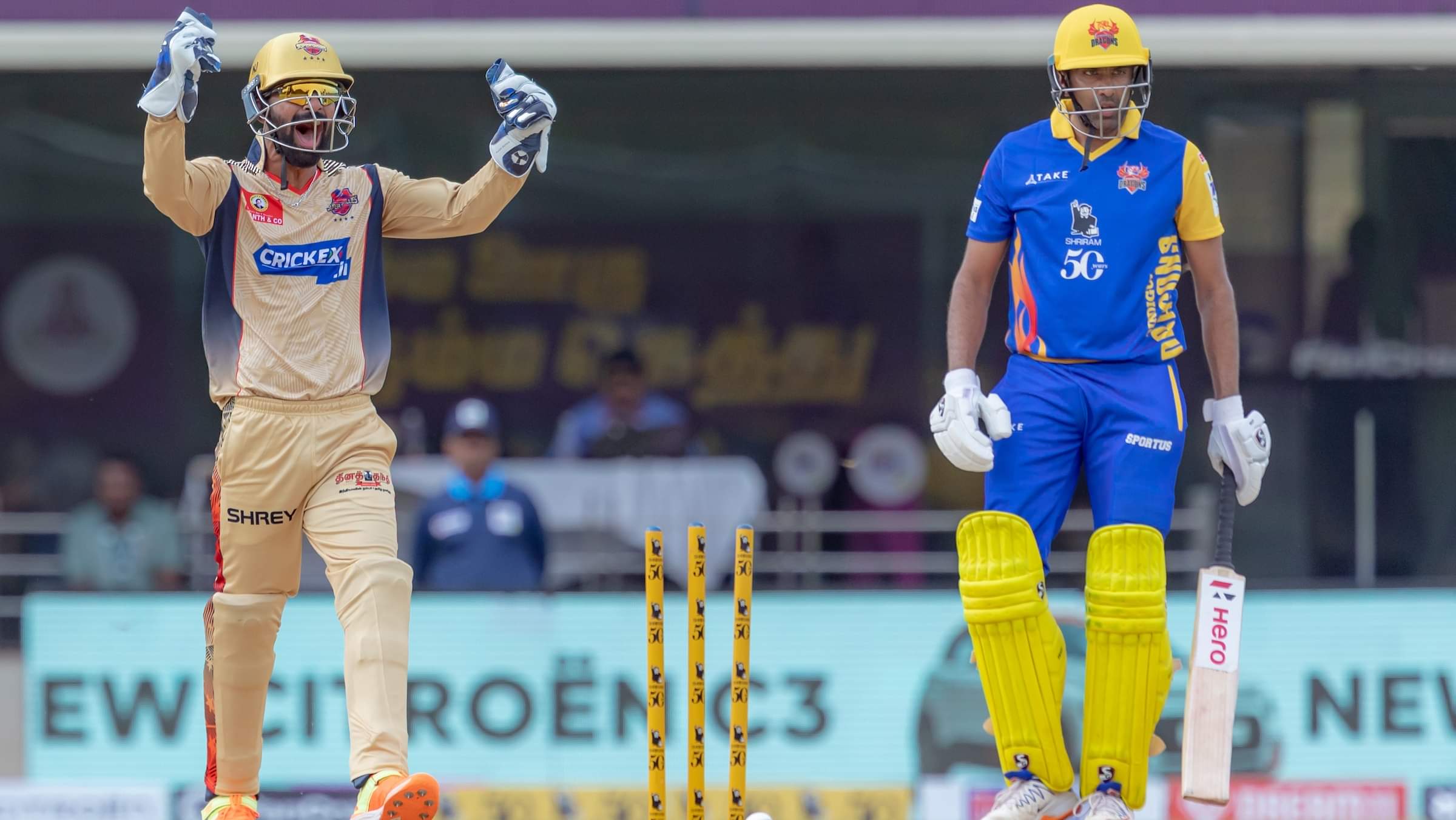 Aparajith's half-century in vain as Dindigul Dragons win by one run