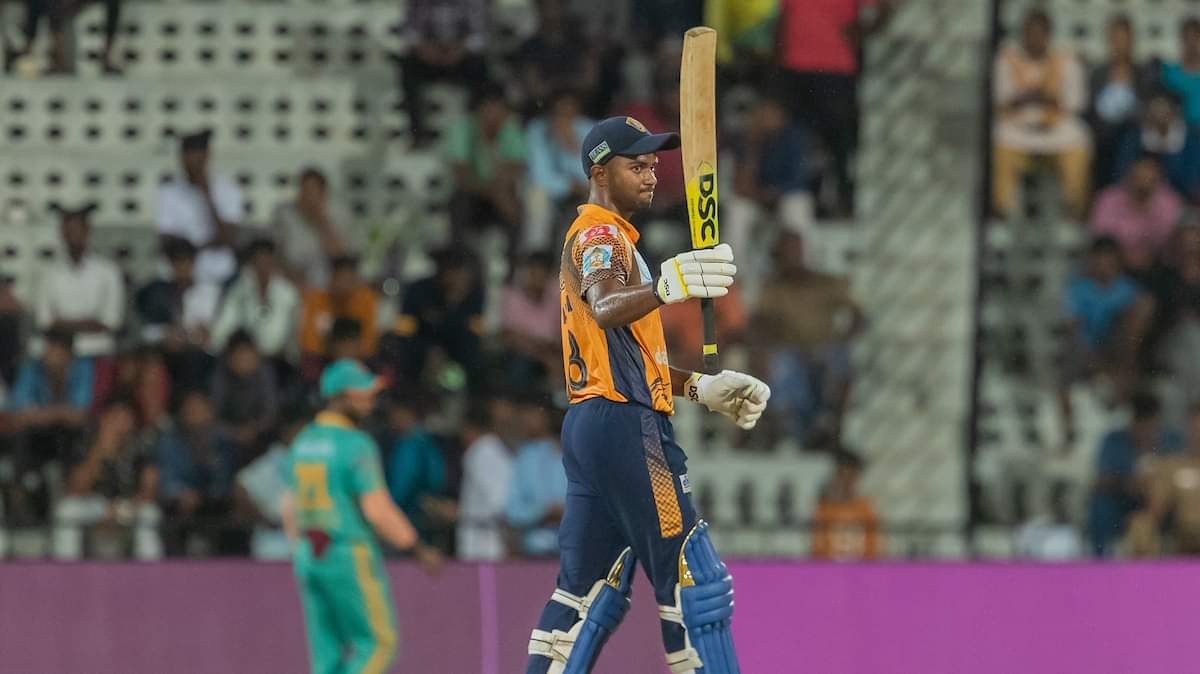 Ajitesh's 56 powers Nellai Royal Kings to a win in a rain-curtailed clash