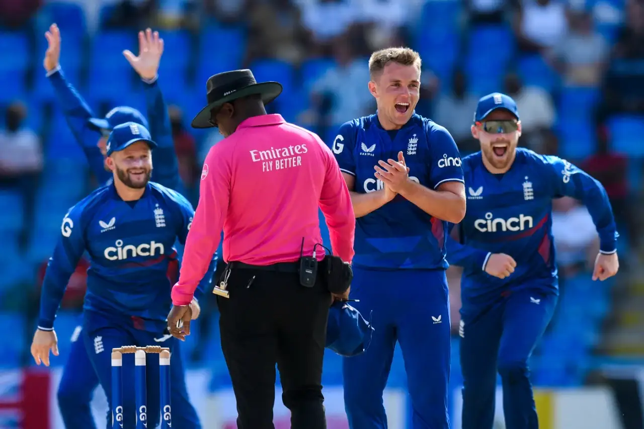 Curran redemption as England trash Windies to level series at 1-1