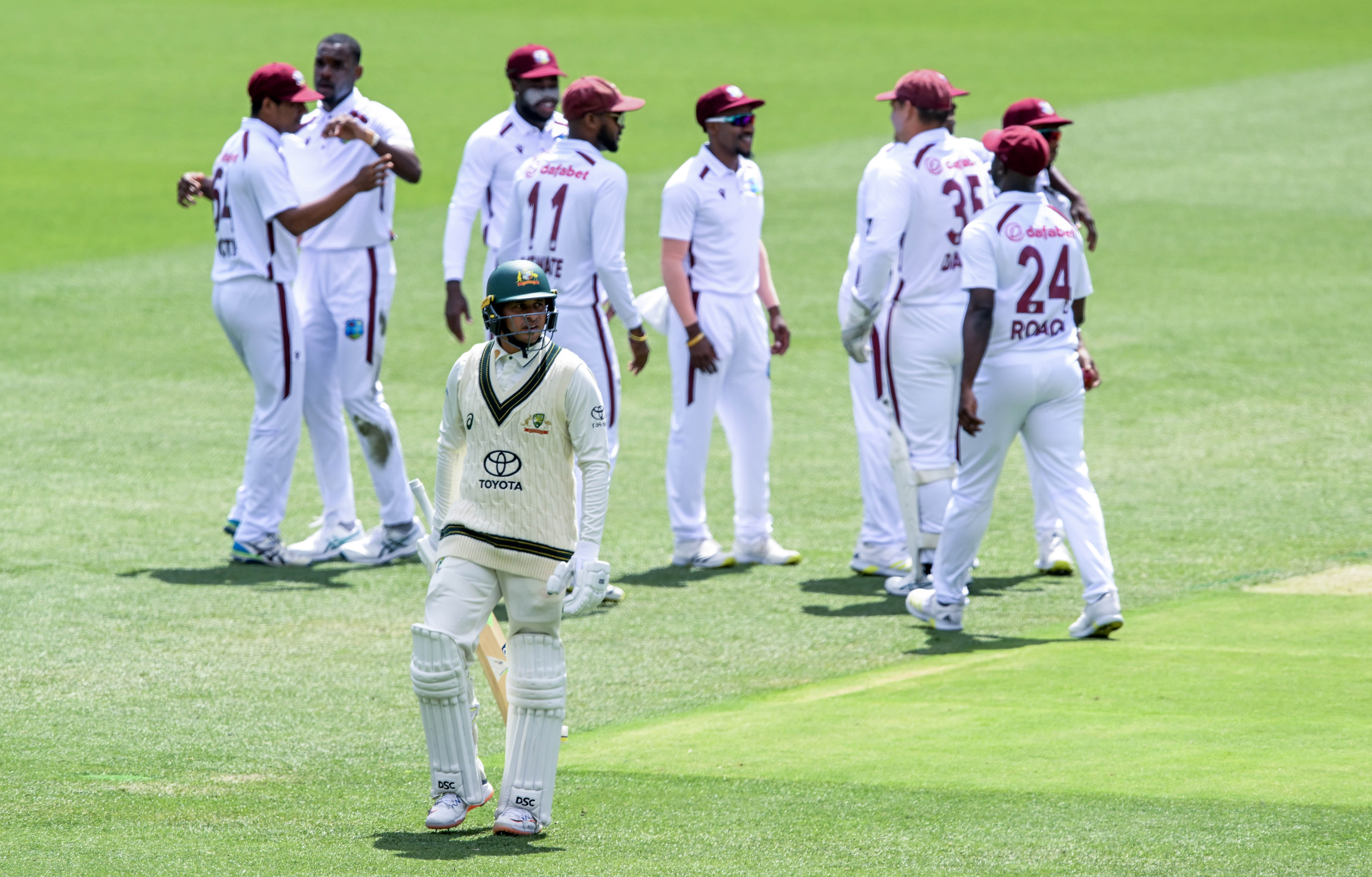 Usman Khawaja has developed a bad habit — getting out in the 40s