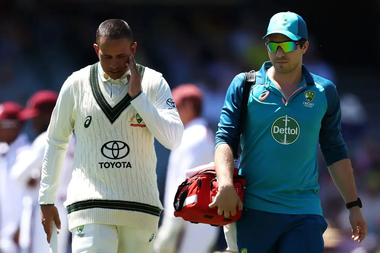 Usman Khawaja passes first concussion test, cleared of jaw fracture 