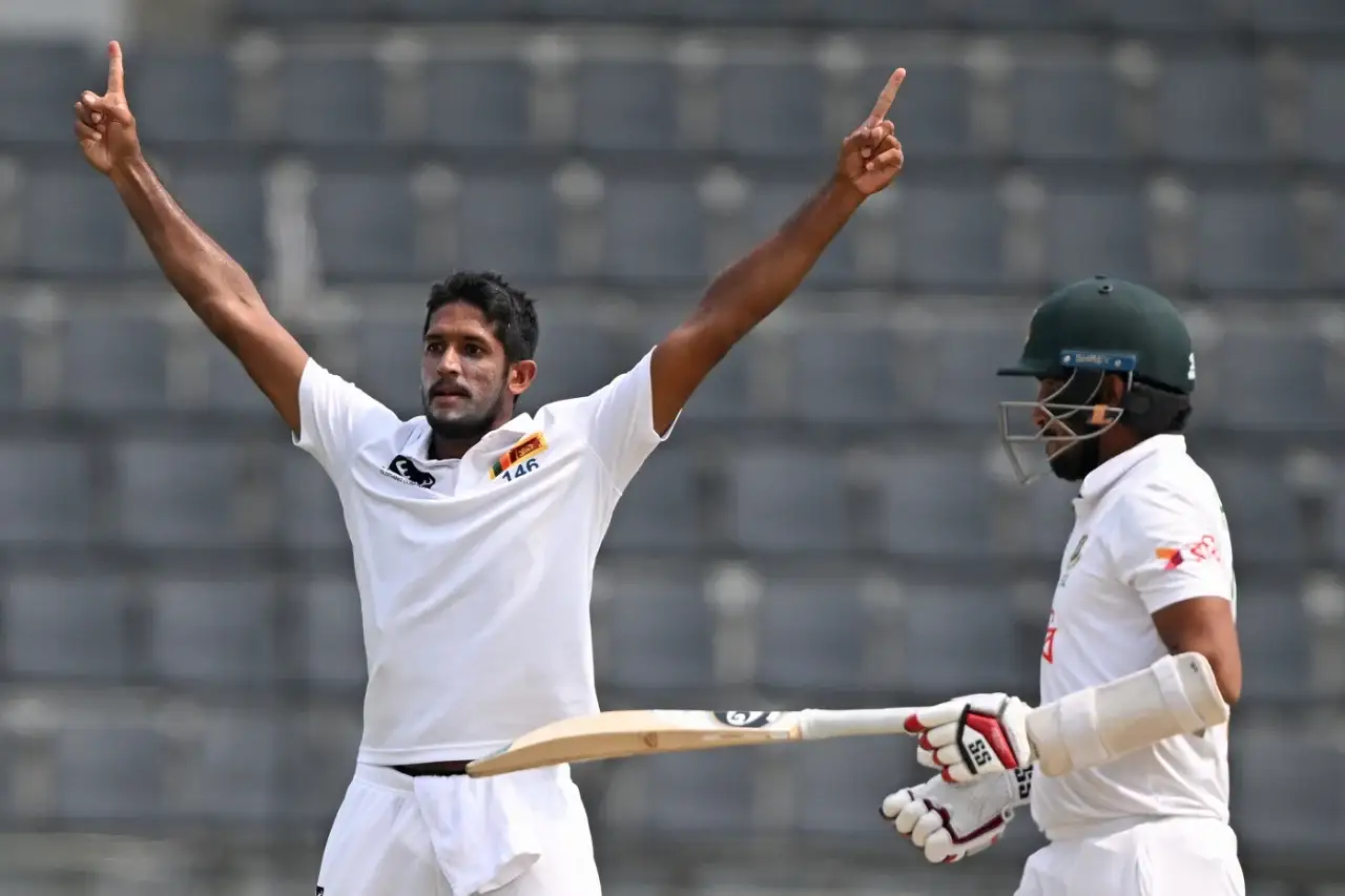 Rajitha takes five wickets as Sri Lanka crush Bangladesh