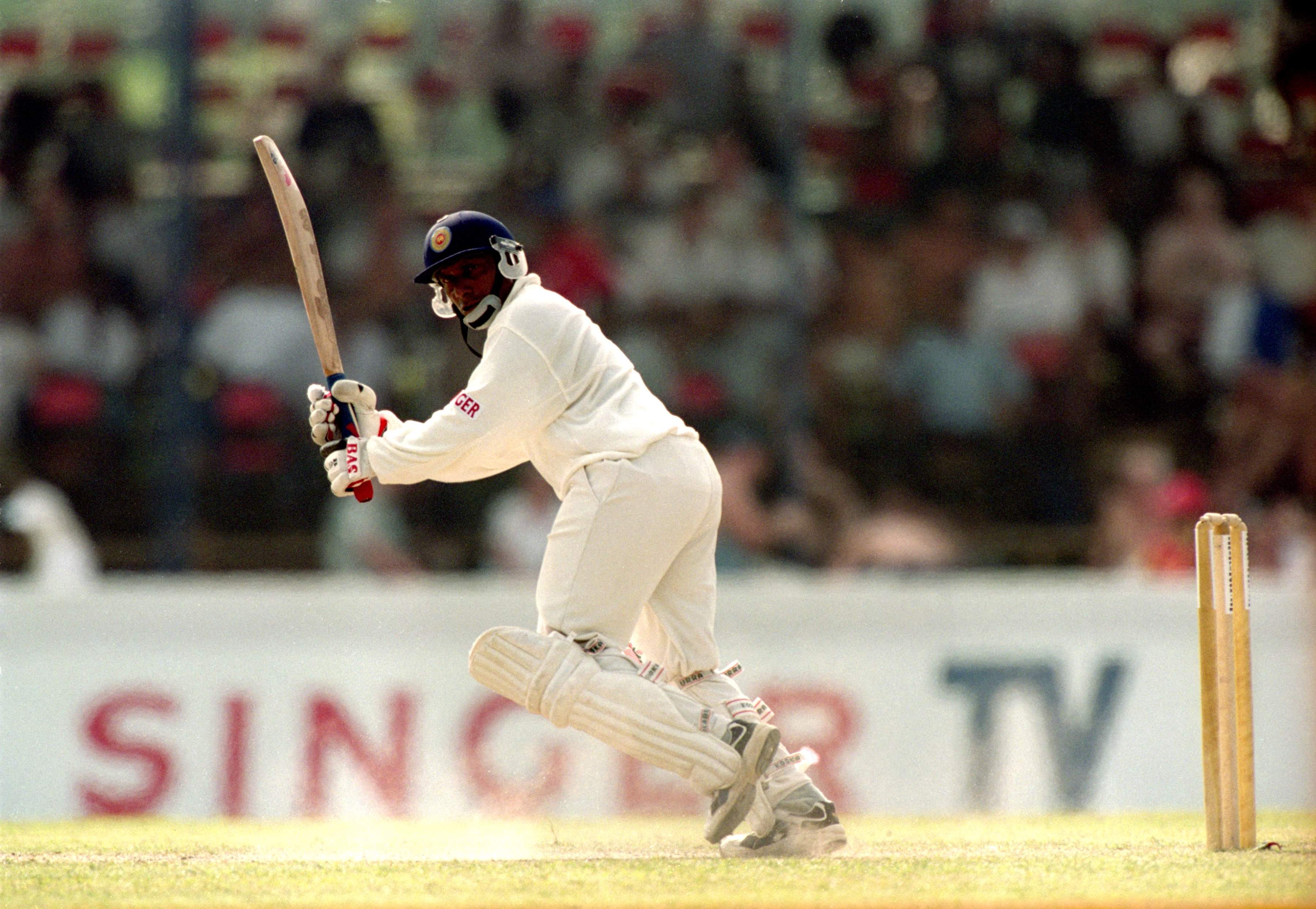 Aravinda de Silva goes unscathed for an entire Test match