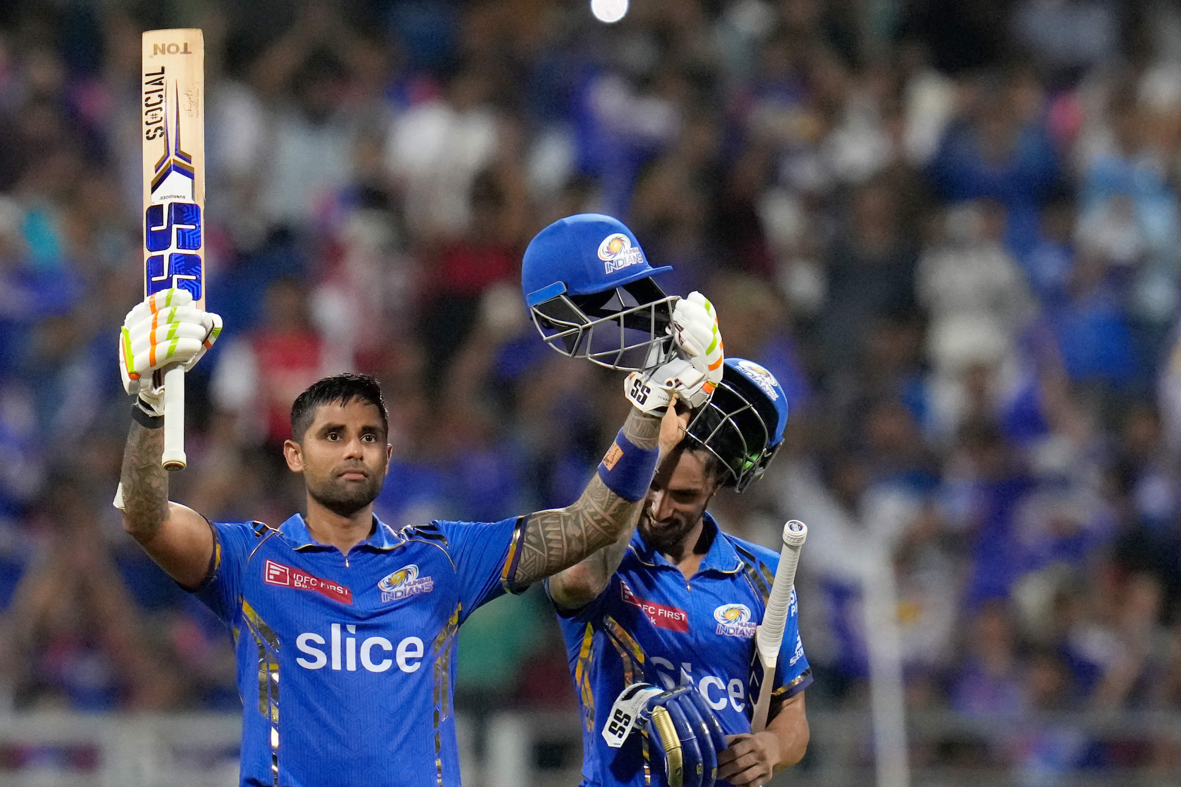 Yet another tick-off for MI and India as SKY tees off